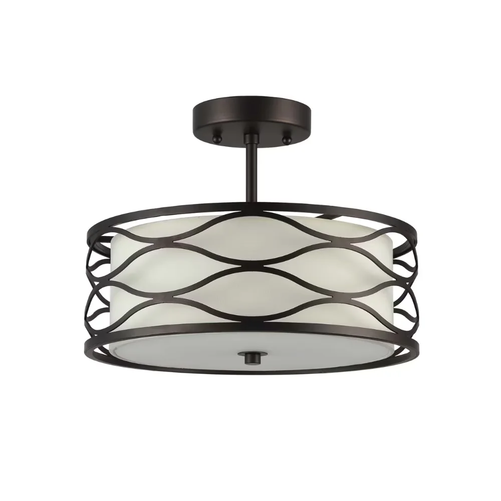 Durable Ceiling Lights Fixture with LED, Transitional, Design: Transitional - Metal|Bronze Bronze Model EE1279