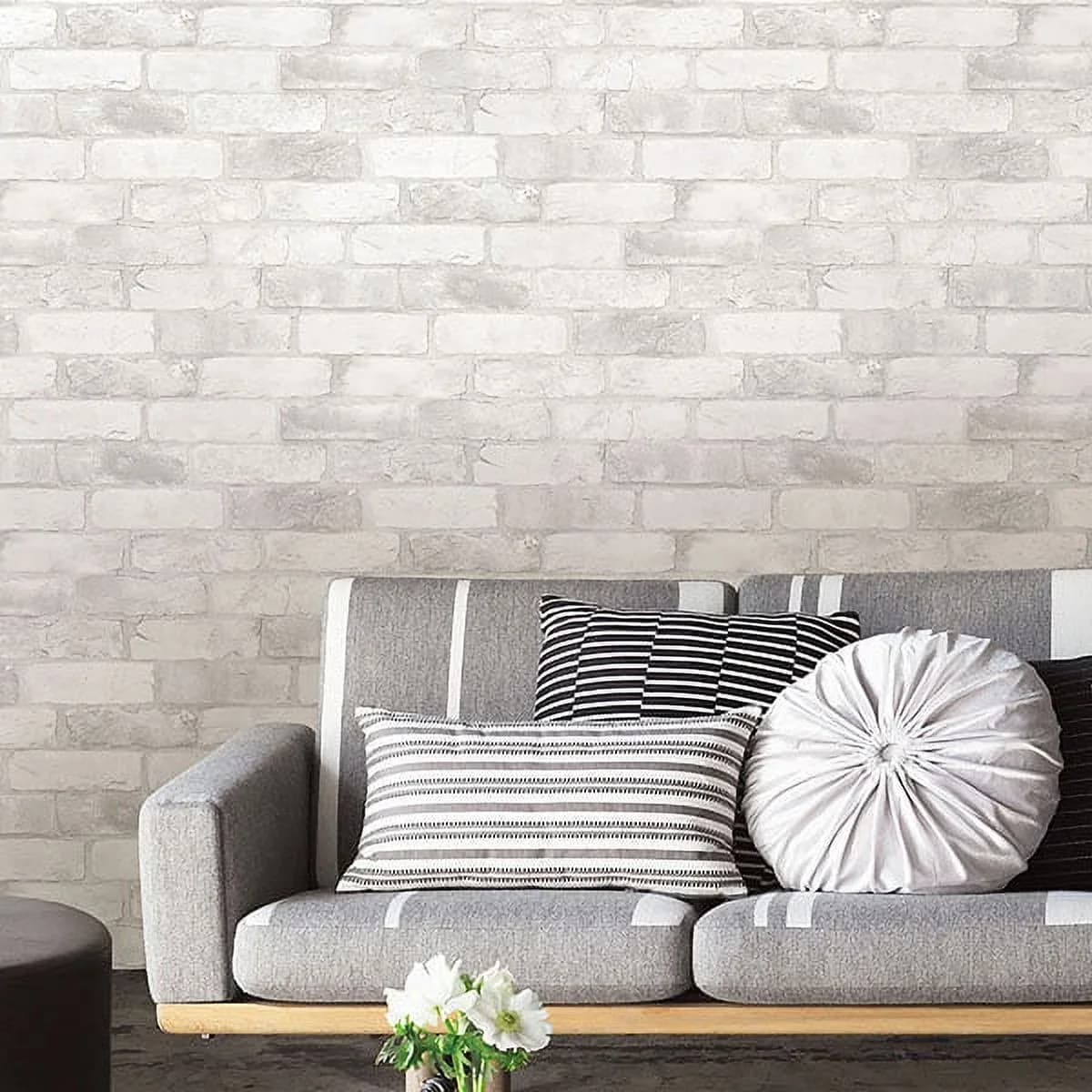 Professional Wallpaper Wall Decals Wall Covering with Removable, 216-in by 20.5-in - White Vinyl Model 8C38A4