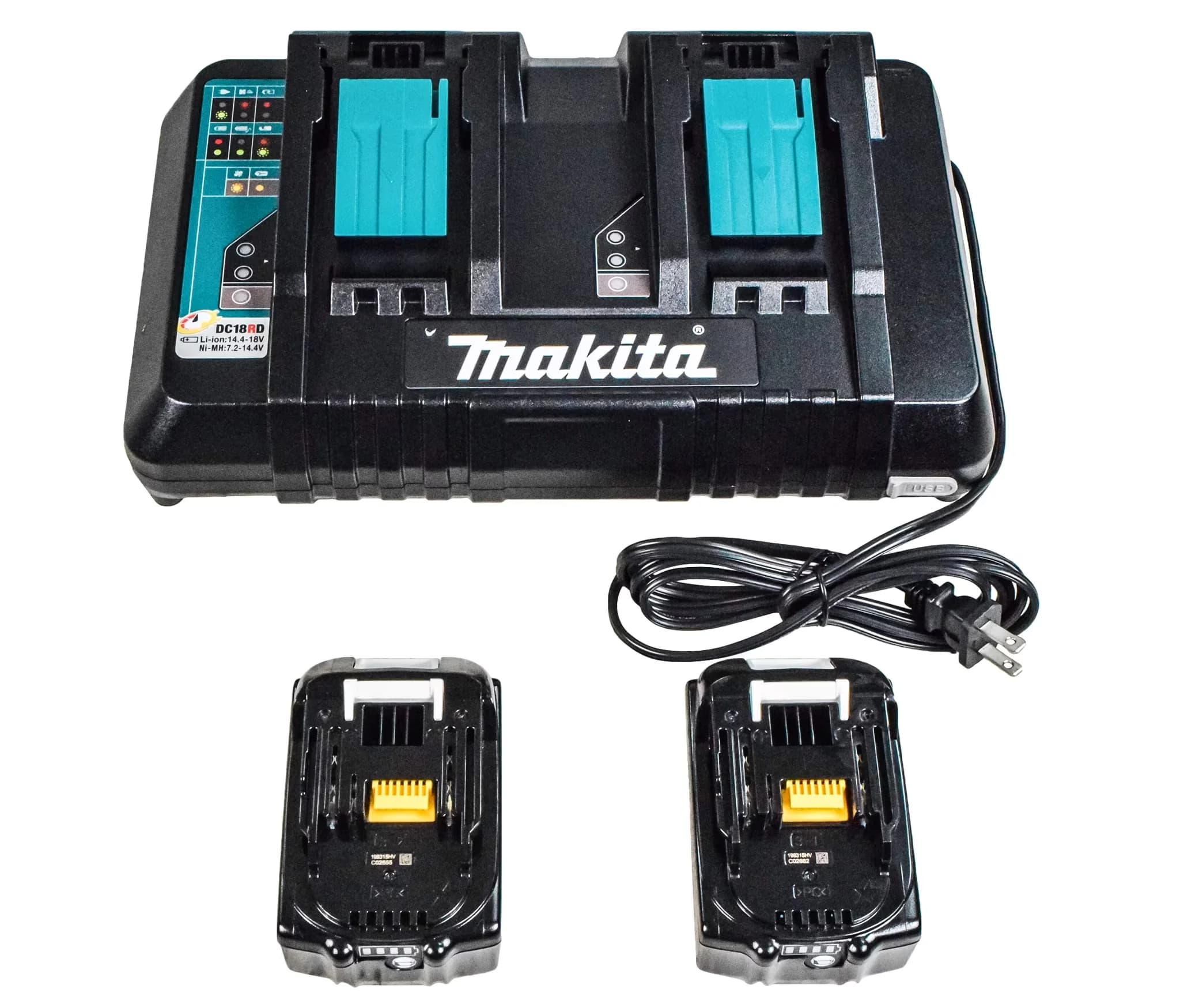 Durable Chainsaw with Battery, 18V, 2 Batteries (5 Ah) - Multicolor XCU08PT Model 516FD4