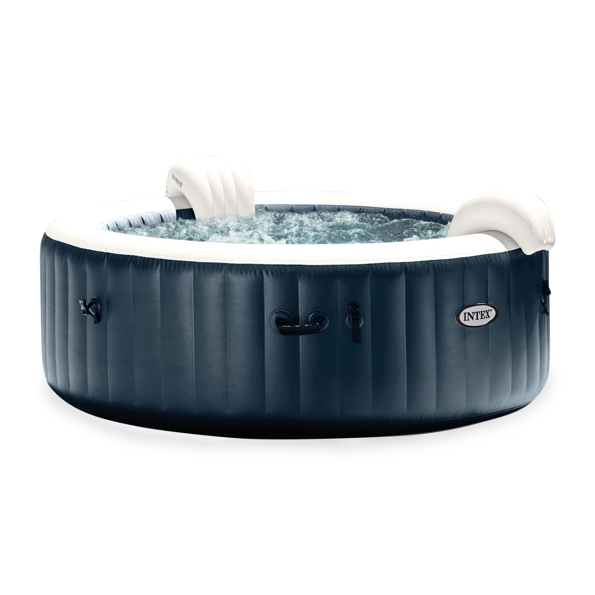 Innovative Hot Tub with Led Display, Inflatable, White (4 Pack) - Blue Model 480CF5