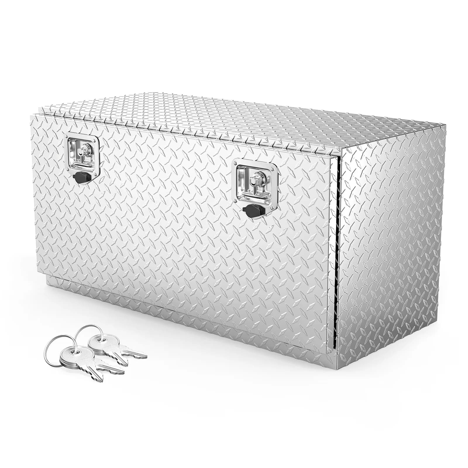 Classic Toolstorage with Lockable, 36 inch Aluminum Truck Tool Box, Silver - Aluminum Alloy Silver Model 5CD966