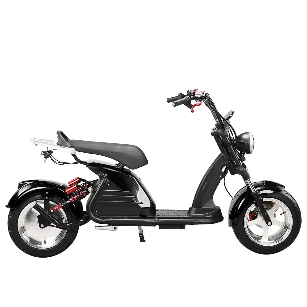 Compact Scooter with Headlights, Battery charging time 6-10 hours - Black Plastic, Iron Model 710444
