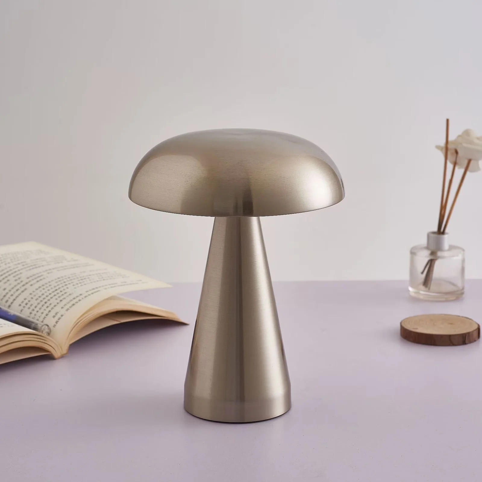 Lamp Reliable with LED, Battery, Mushroom Table - Multicolor for Outdoor Model DBF275