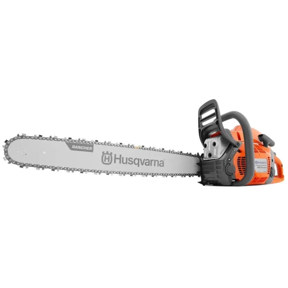 Modern Chainsaw with Chain Brake, Effortless Start Up - Orange Rancher Model 4ED928