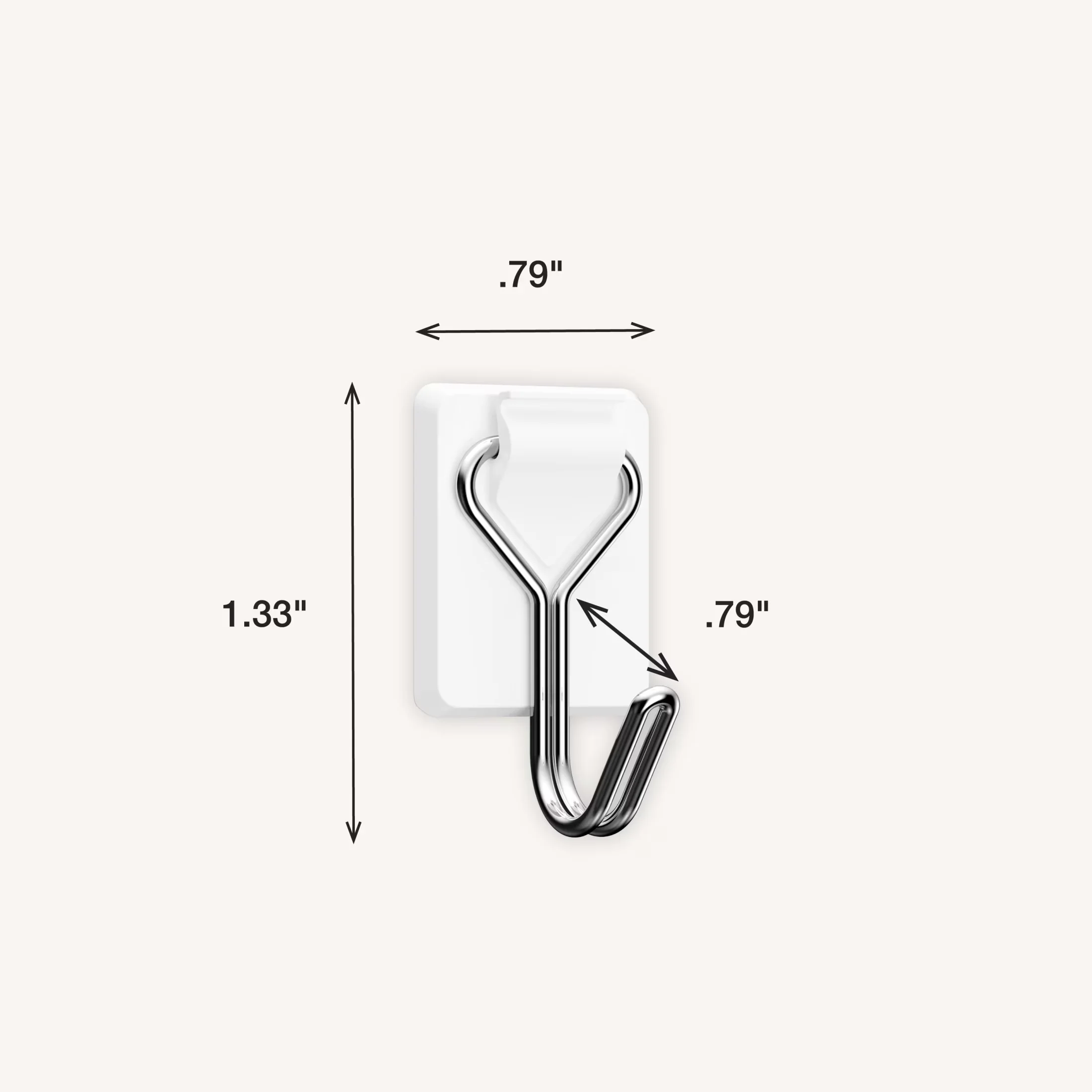 Quality Damage-Free Hanging with Easy Installation, 14 Hooks and 24 Adhesive Strips - Plastic White Model F0FDE1