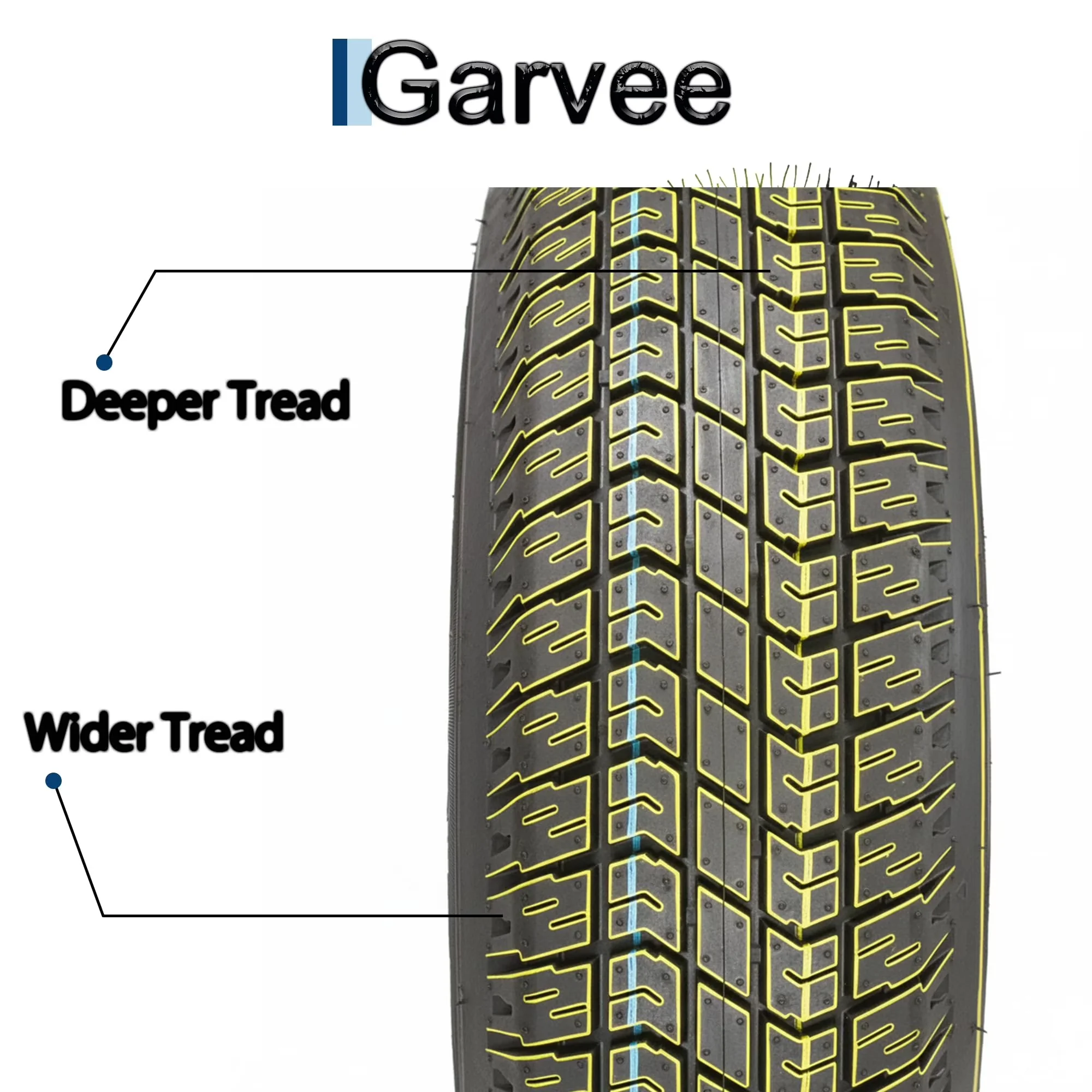 Essential Golf Cart Tire with Heavy-Duty, Heavy Duty 205 75 15 Trailer Tires Rims - Model 777280