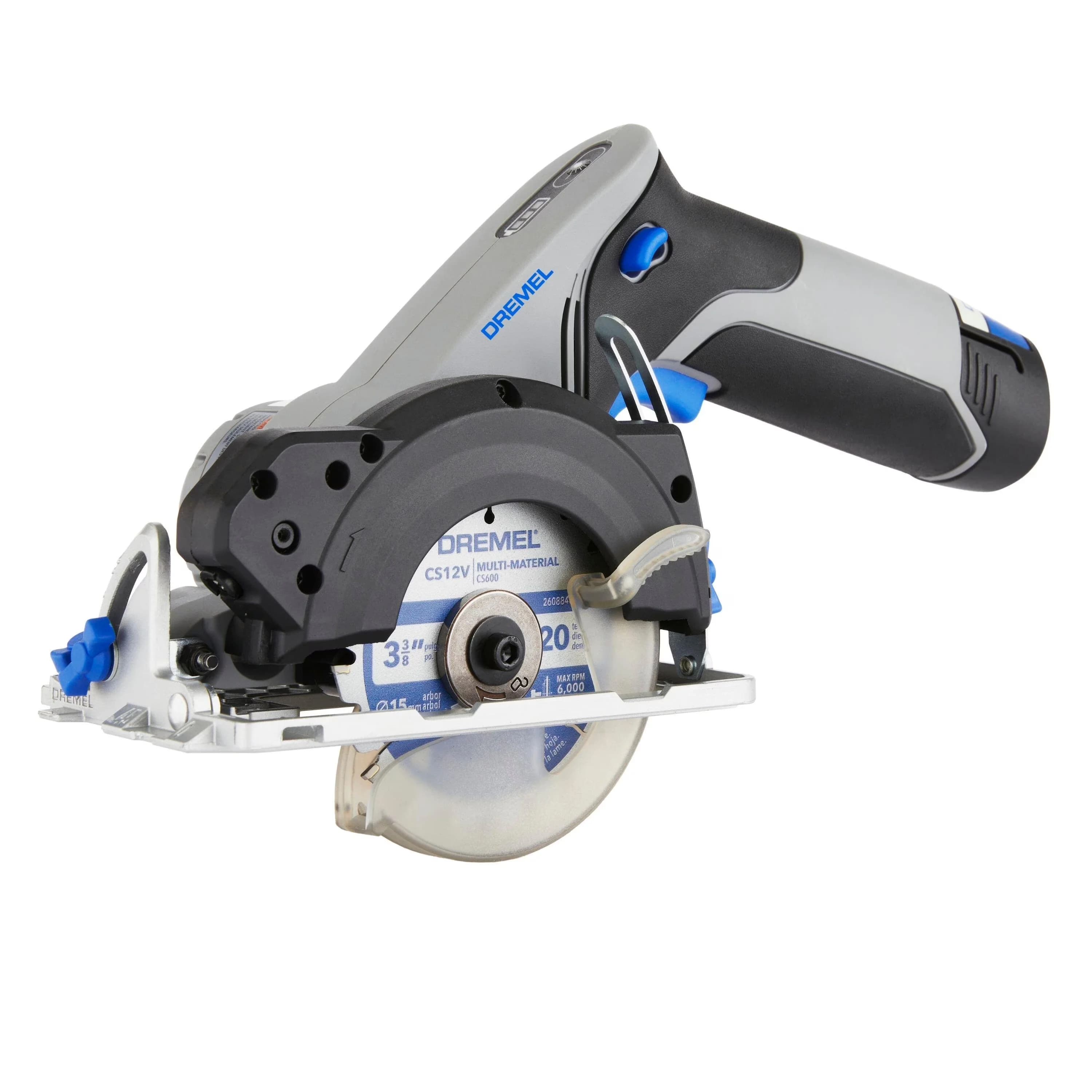 Sleek Power Saw with Battery, 12V, Brushless Motor - Gray - Space-Saving Design Model DC7A2D
