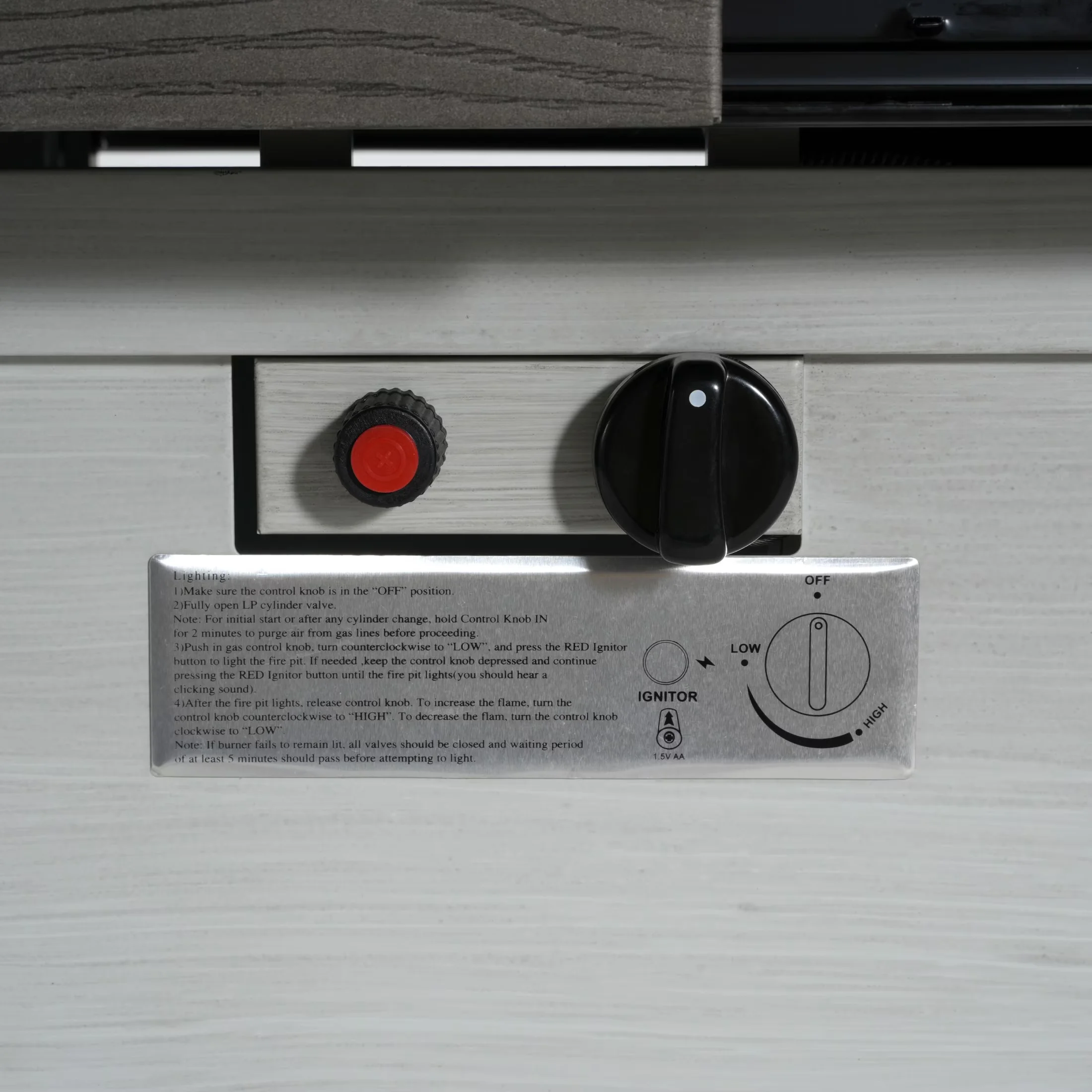 Modern Outdoor Heating with 50000 BTU, Lid - Gray Aluminum + Galvanized Steel Model 6AA706