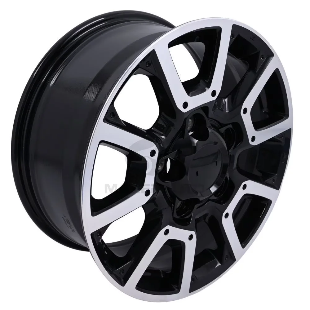 Wheels And Rim Durable with 1x 18"x8" Alloy Wheel Machined Black - Alloy Black Model B4B44C