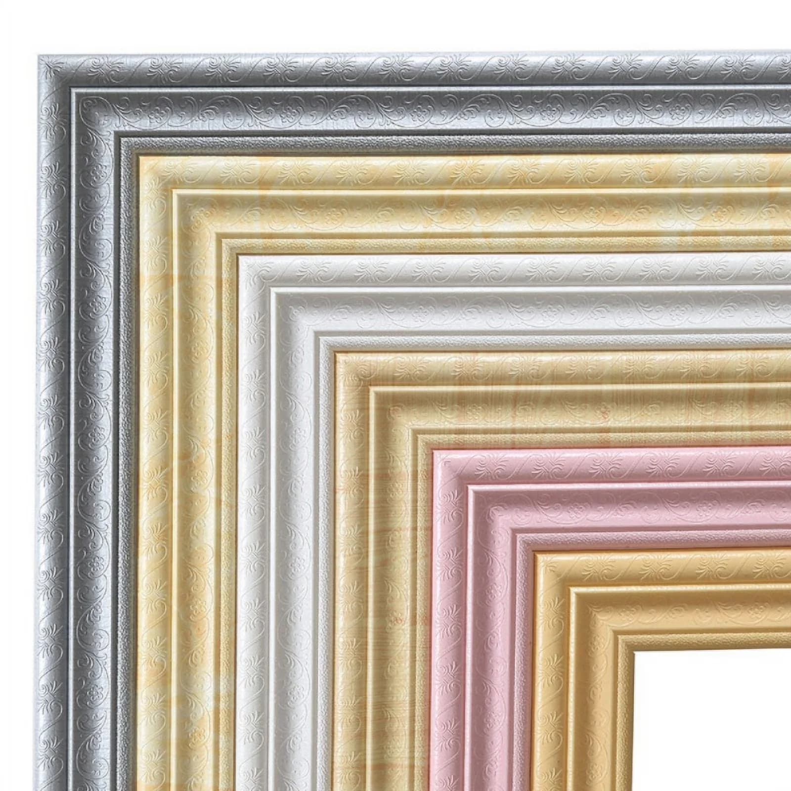 Compact Wallpaper Wall Decals Wall Covering with Rust Resistant - Pvc Foam White Model EA14F8