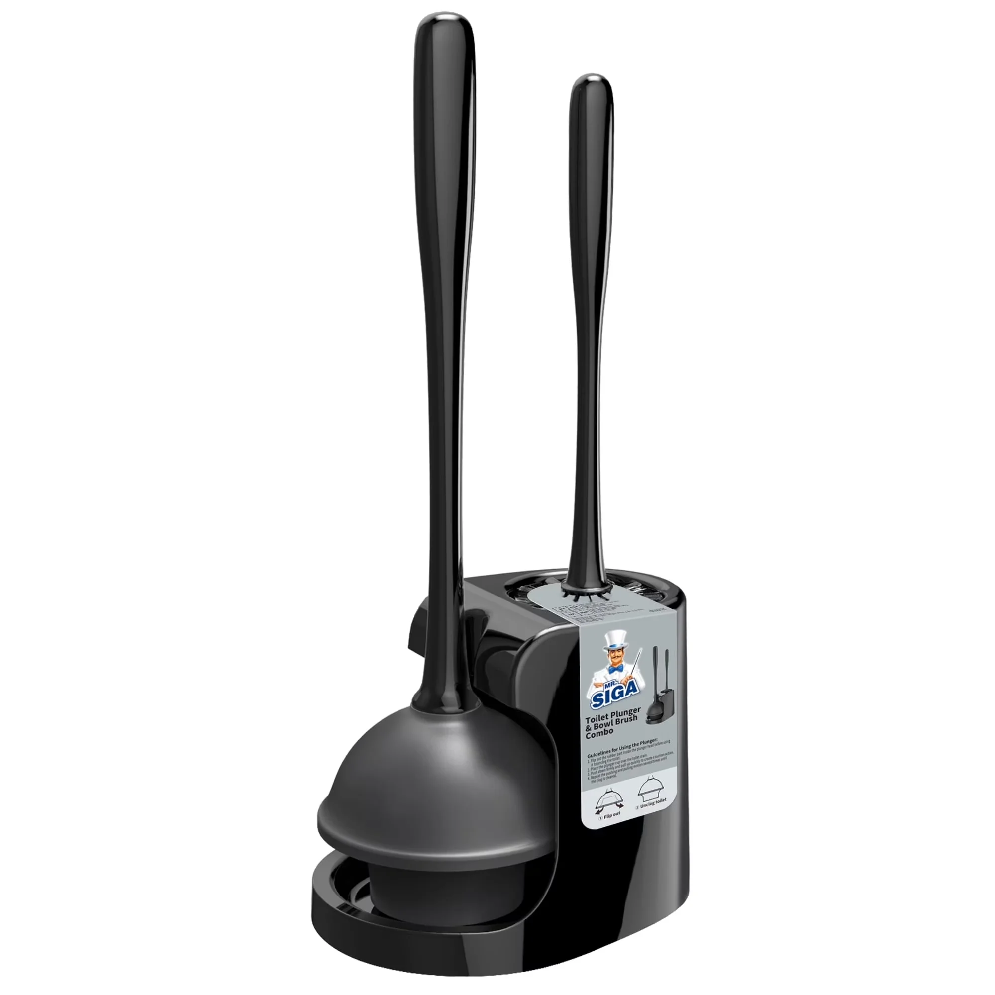 Plumbing Sleek with Heavy Duty, Black, Size 6.3\"" x 8.2\"" x 18.1\"" - Black 6.3" x 8.2" x 18.1" Model A33242