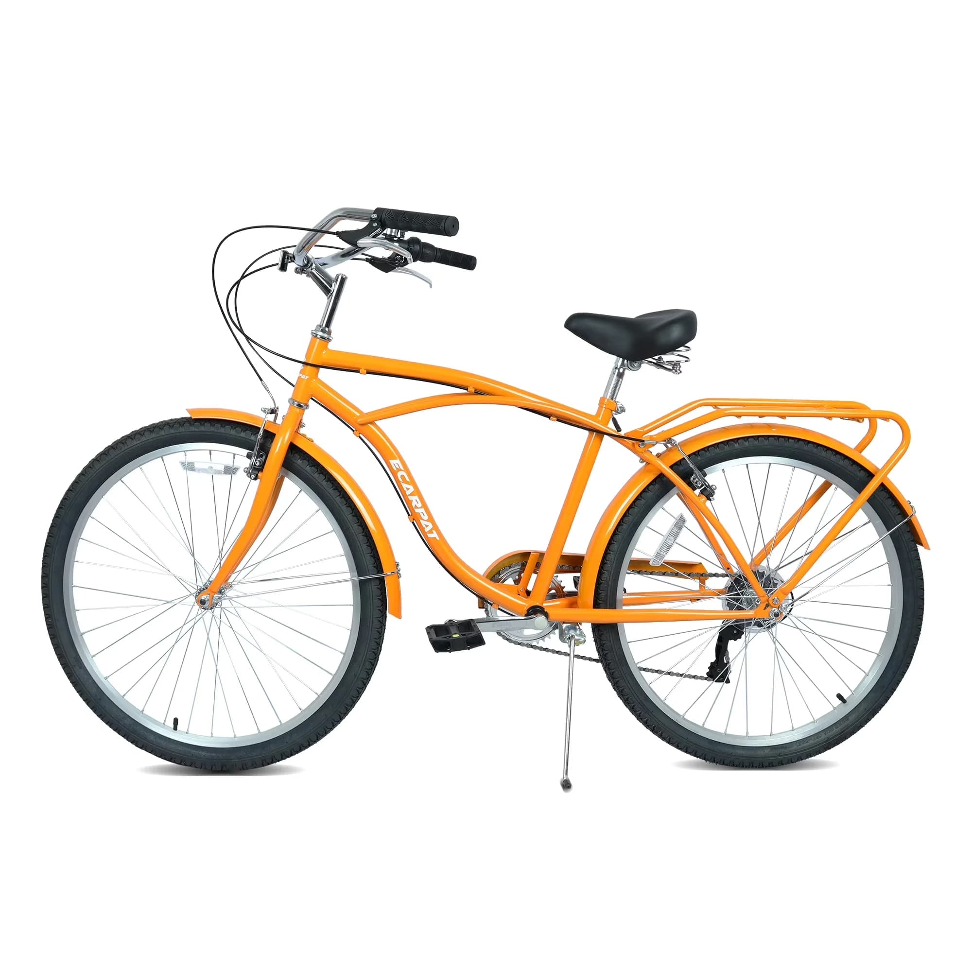 Reliable Cruiser Bike with Adjustable Height, Lightweight, Adjustable Speed - Orange Model 40897B