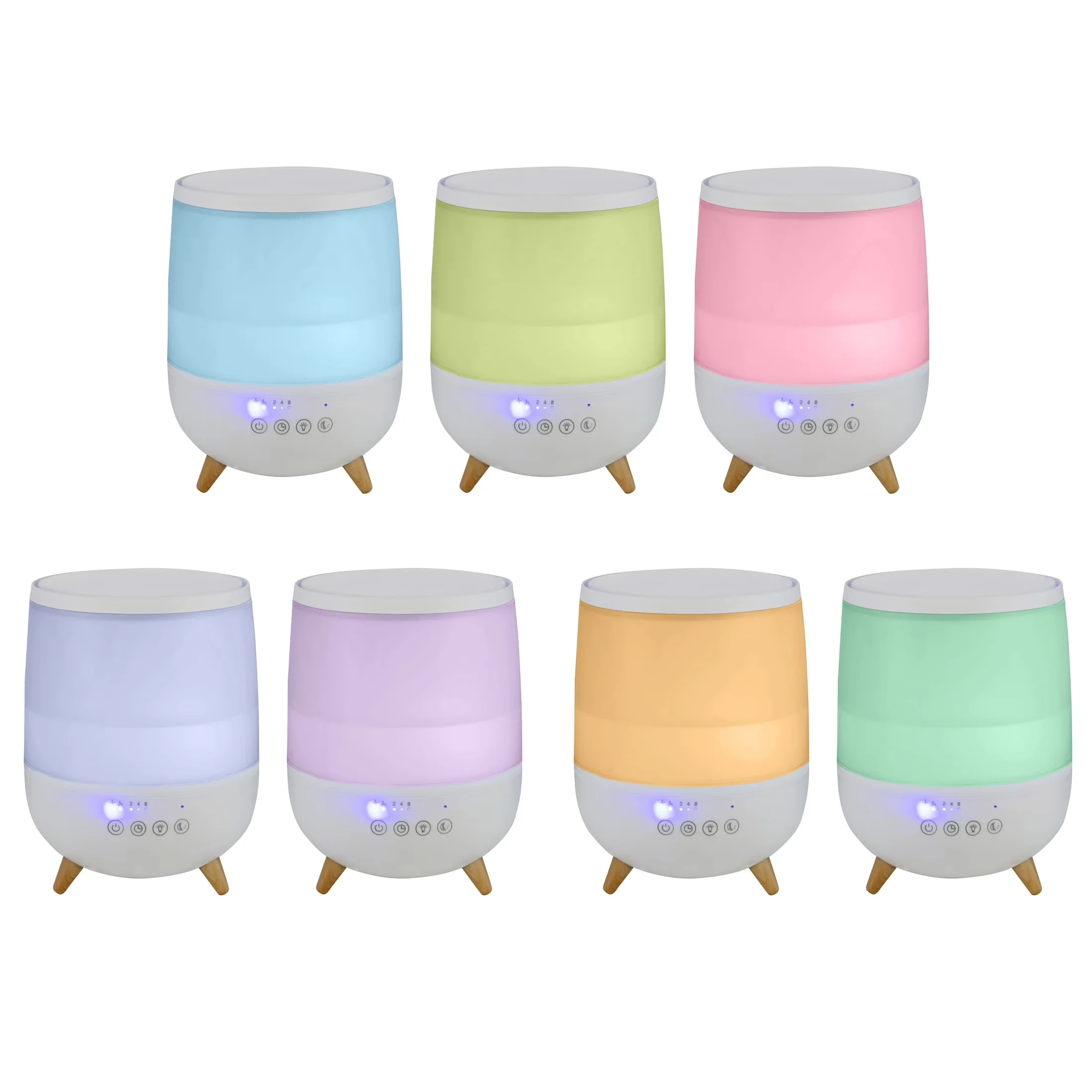Humidifier Compact with Timer, 0.5-Gallon Ultrasonic - White - Modern Design Model C6E901