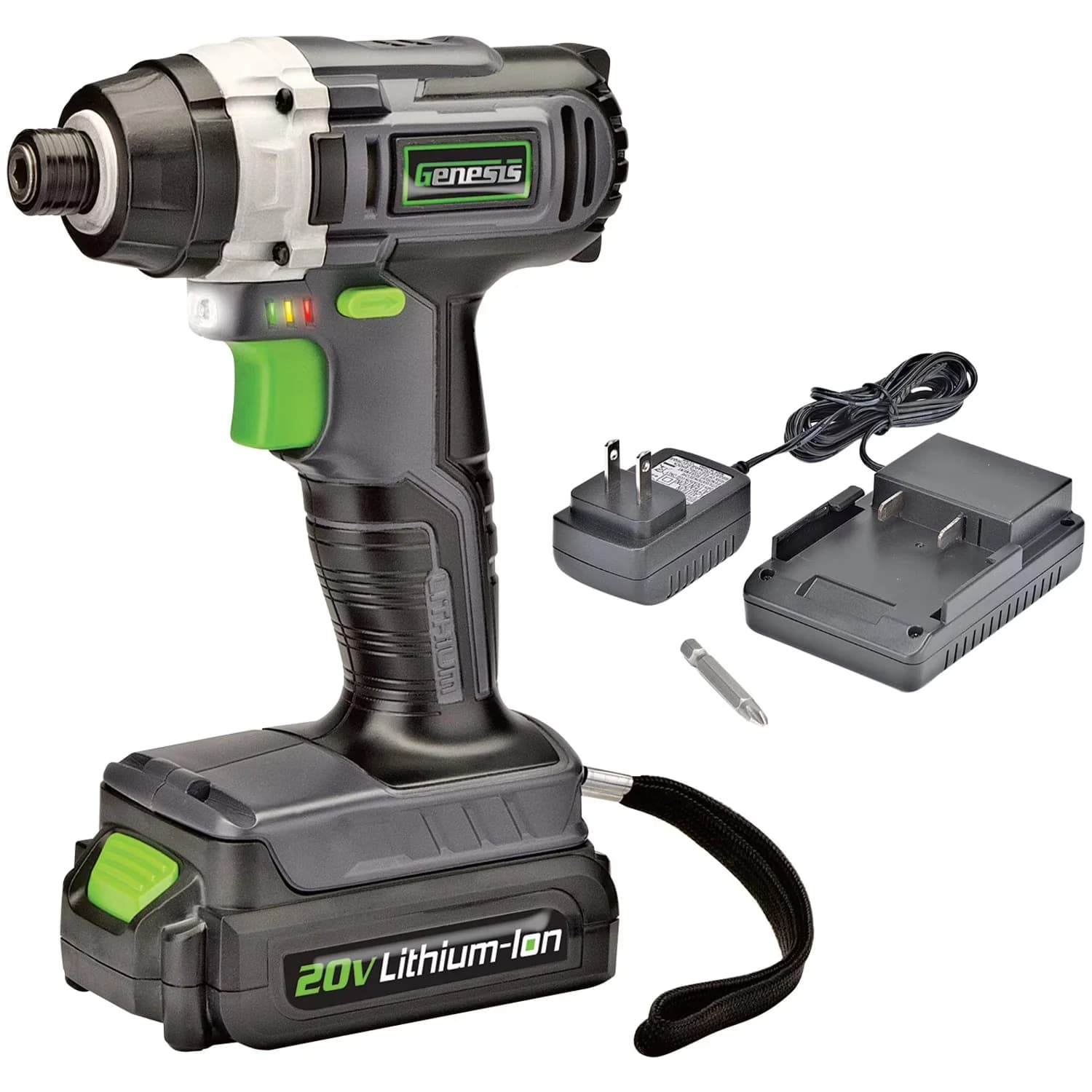 Stylish Drills Driver with Battery, Electric brake., 20 volt Cordless Impact 1062 in-lb - White Model 569C46