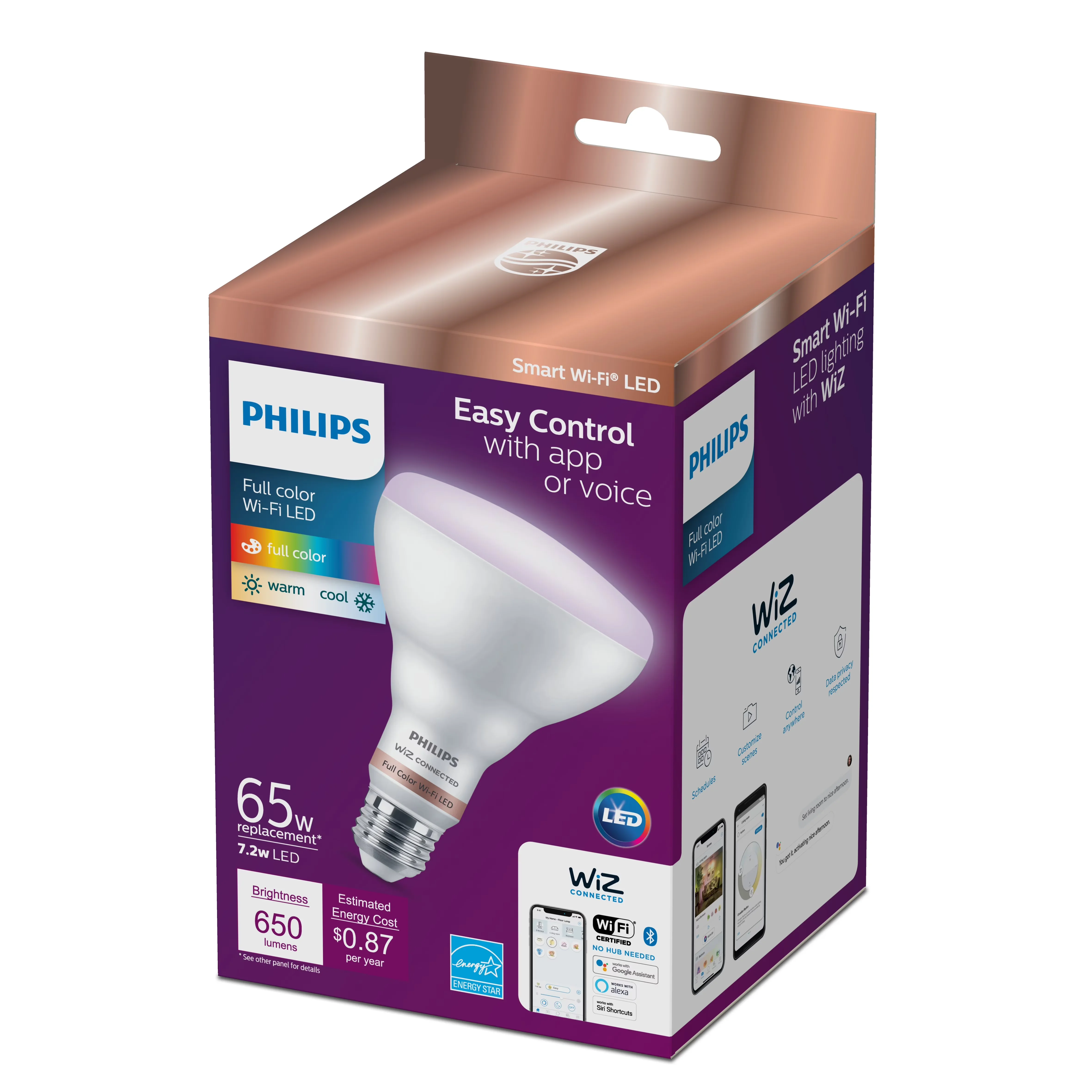 Sleek Ceiling Lights Fixture with 65W, Smart, Energy Saving - Multicolor Model BA76BE