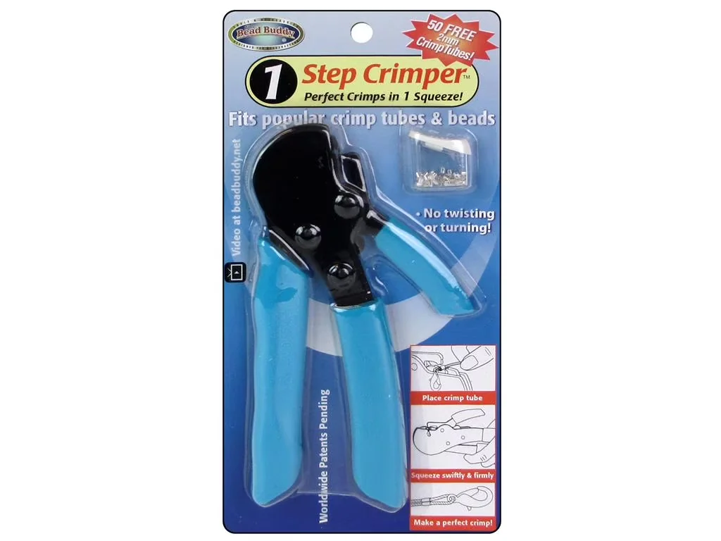 Woodworking Durable with Tool 1 Step Crimper Blue Handle - Blue Jewelry Tools Model D0C7F6