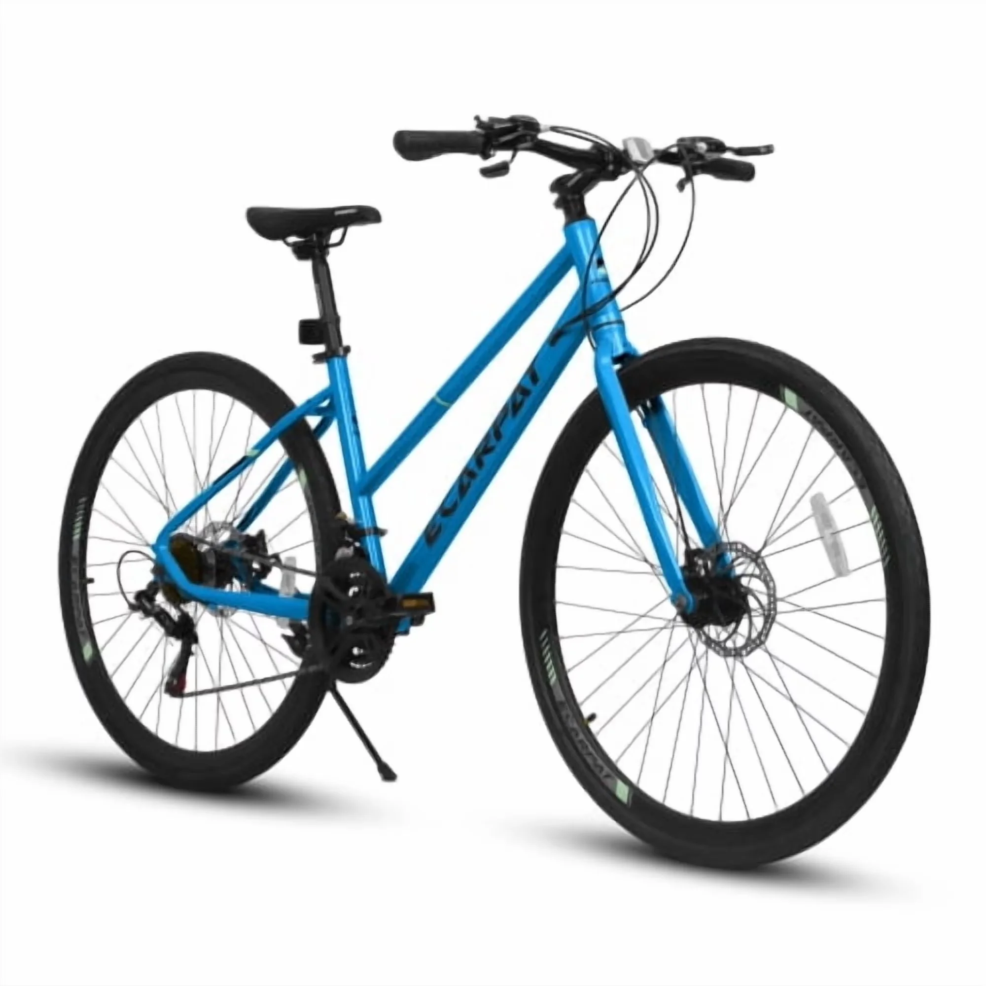 Modern Road Bike with 2. Thickened shock-absorbing front fork, 1. More stable and reliable, 1. Product Size: 27.5 Inches - Blue Model ABDE71