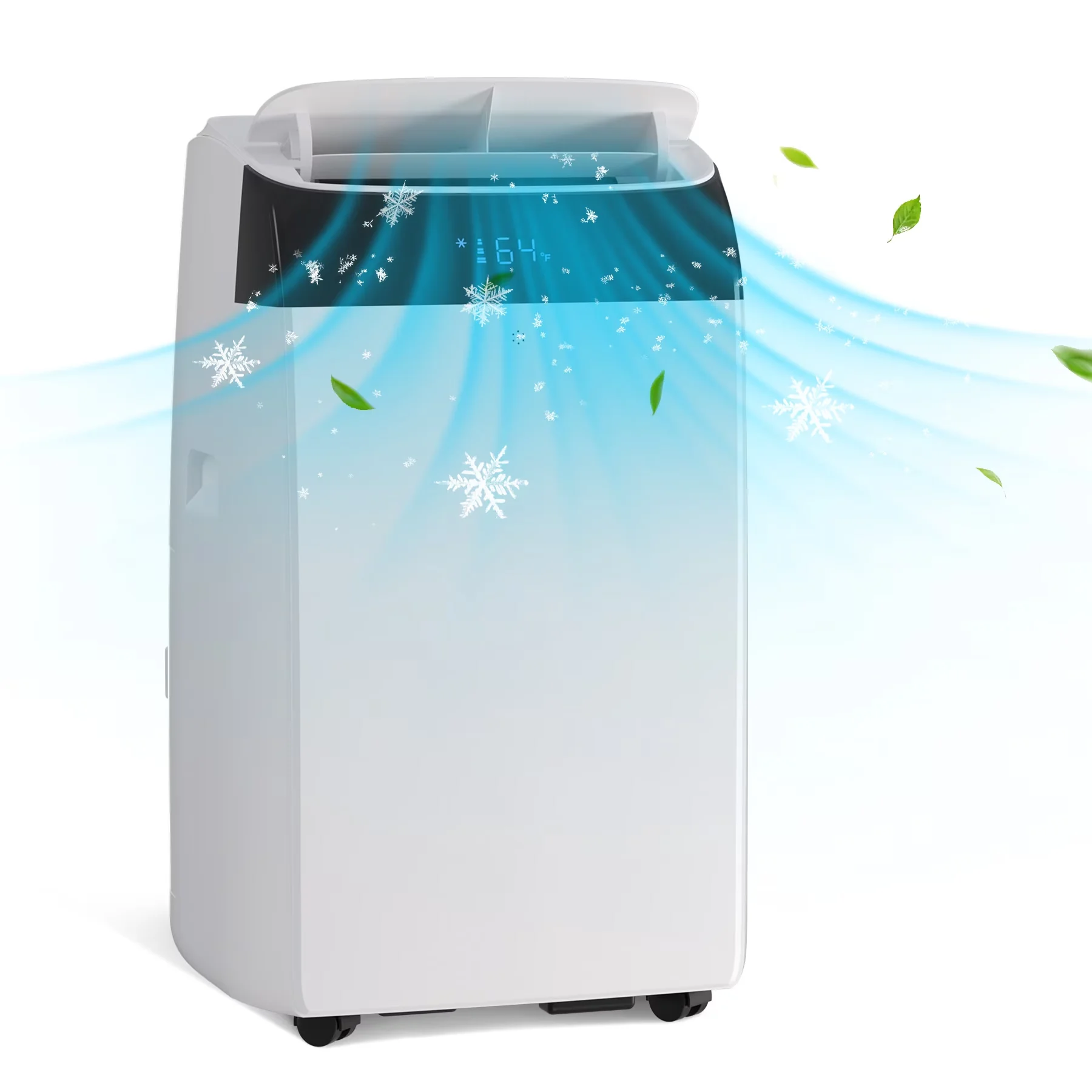 Durable Air Conditioner with 14000 BTU, Timer, Variable Speed - White for Large, Rooms Model 36FBDF