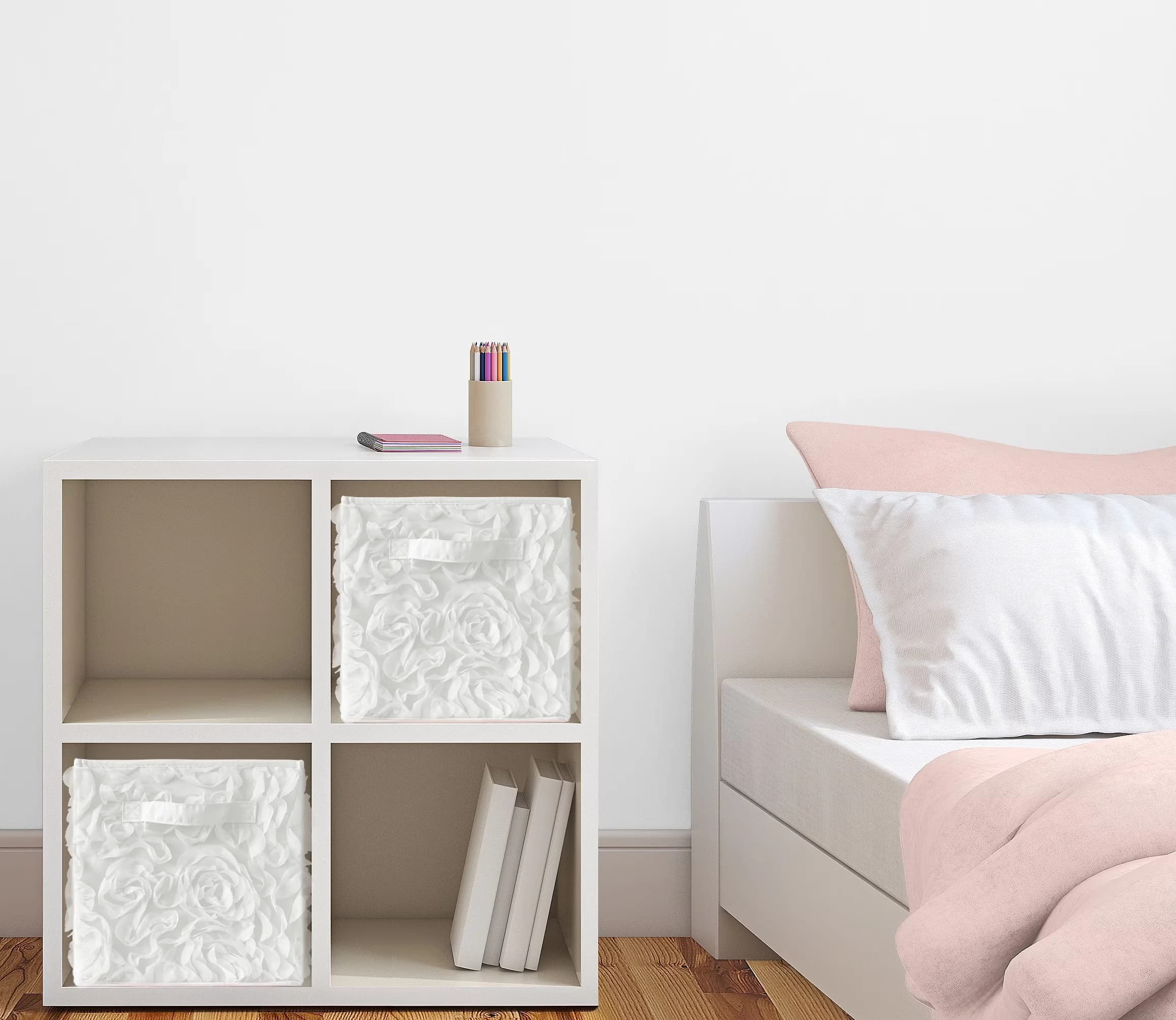 Professional Garage Storage Supply with Features white chiffon floral rose, Spot clean only - Chiffon Mesh White Model 159940