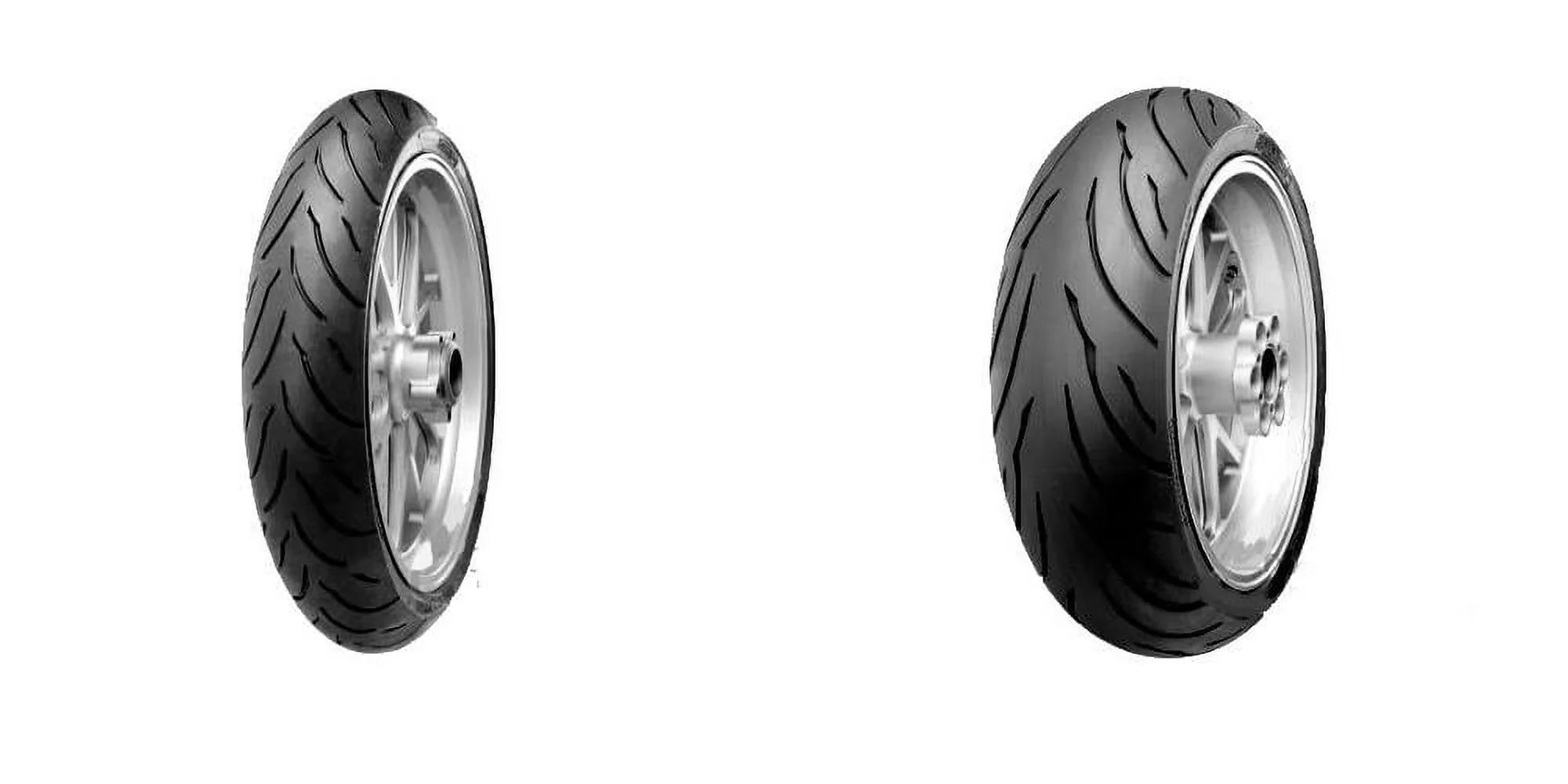Sleek Motorcycle Tire with 58W, Wet Or Dry, Motion Sport Touring Front & Rear Set - Model 735382