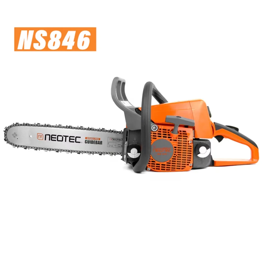 Chainsaw Versatile with Chain Brake, Professional-Grade, 16 inch 45.4cc 2-Cycle Gas - Model E09675