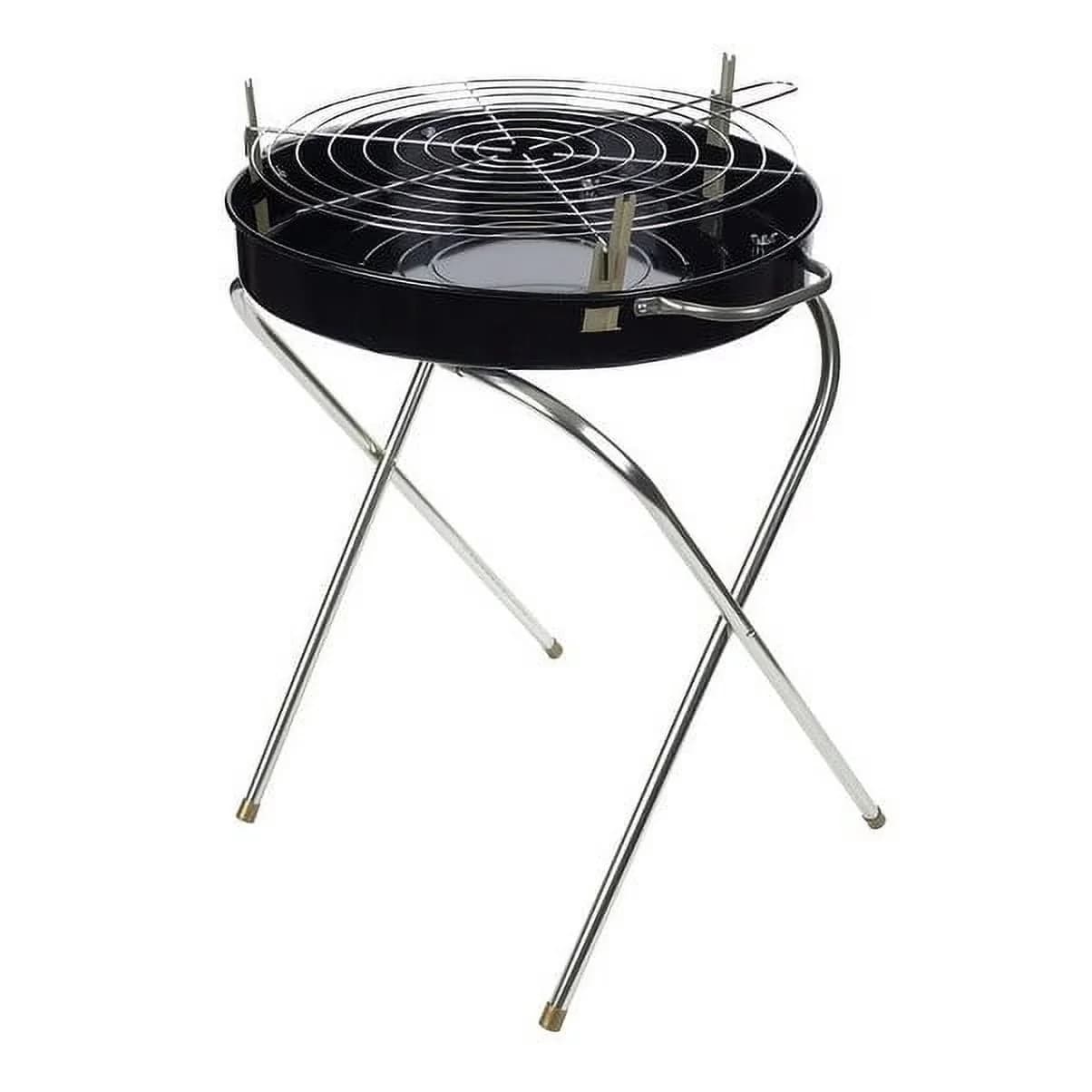 Sleek Charcoal Grill with Portable, Fold-a-Matic 22” Heavy Duty Portable, Steel Construction - Black Steel Model 5ECA70