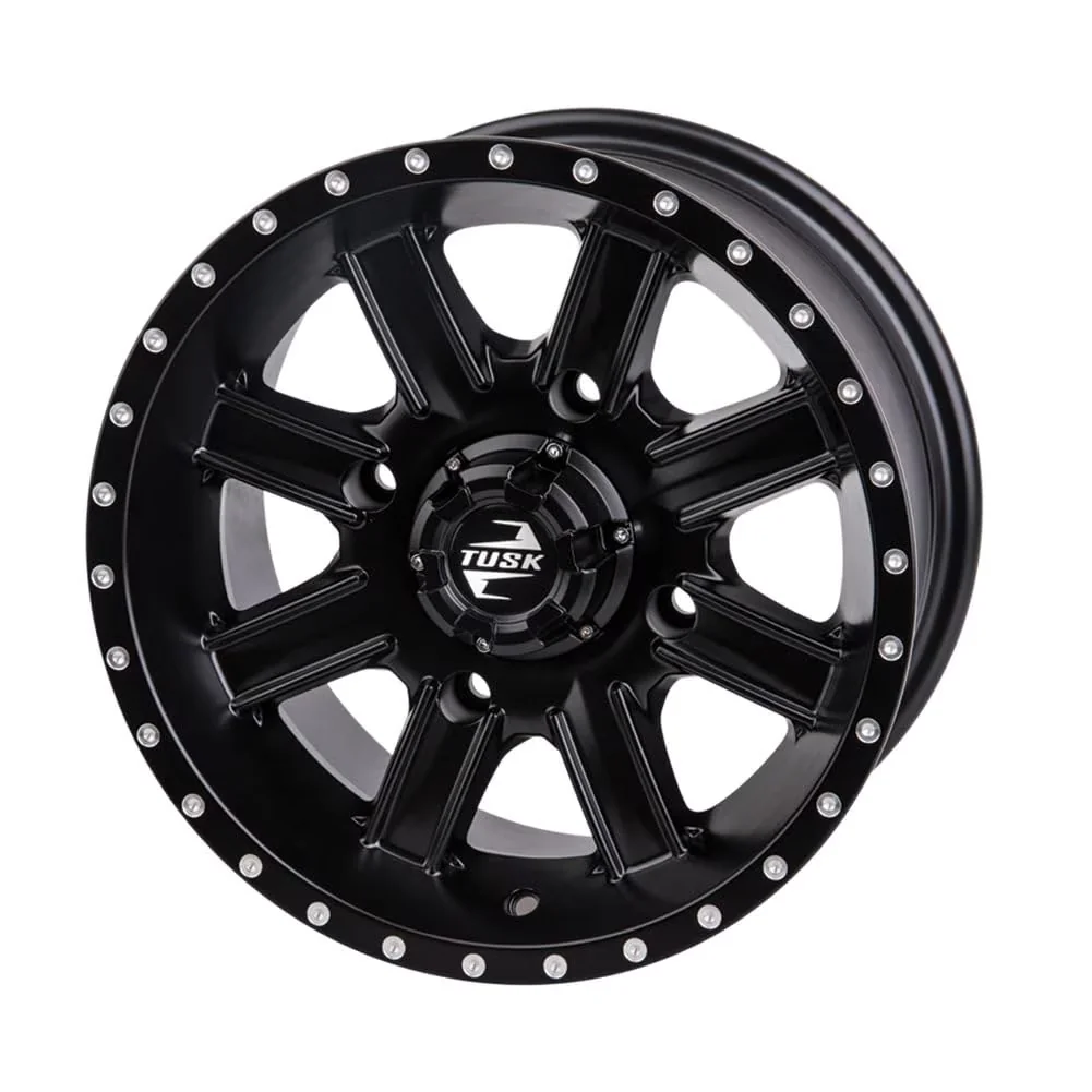 Reliable Atv Tire with Screw on center cap included, 1000 lb load rating for durability, Sold individually. - Aluminium Black Model 51BBE7