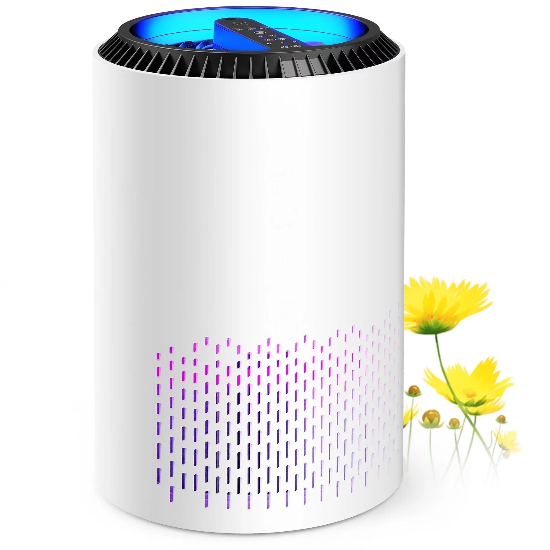 Versatile Air Purifier with Filter Change Indicator, Ultra Quiet 20dB Sleep Mode - White for Home, Bedroom Model D066A1