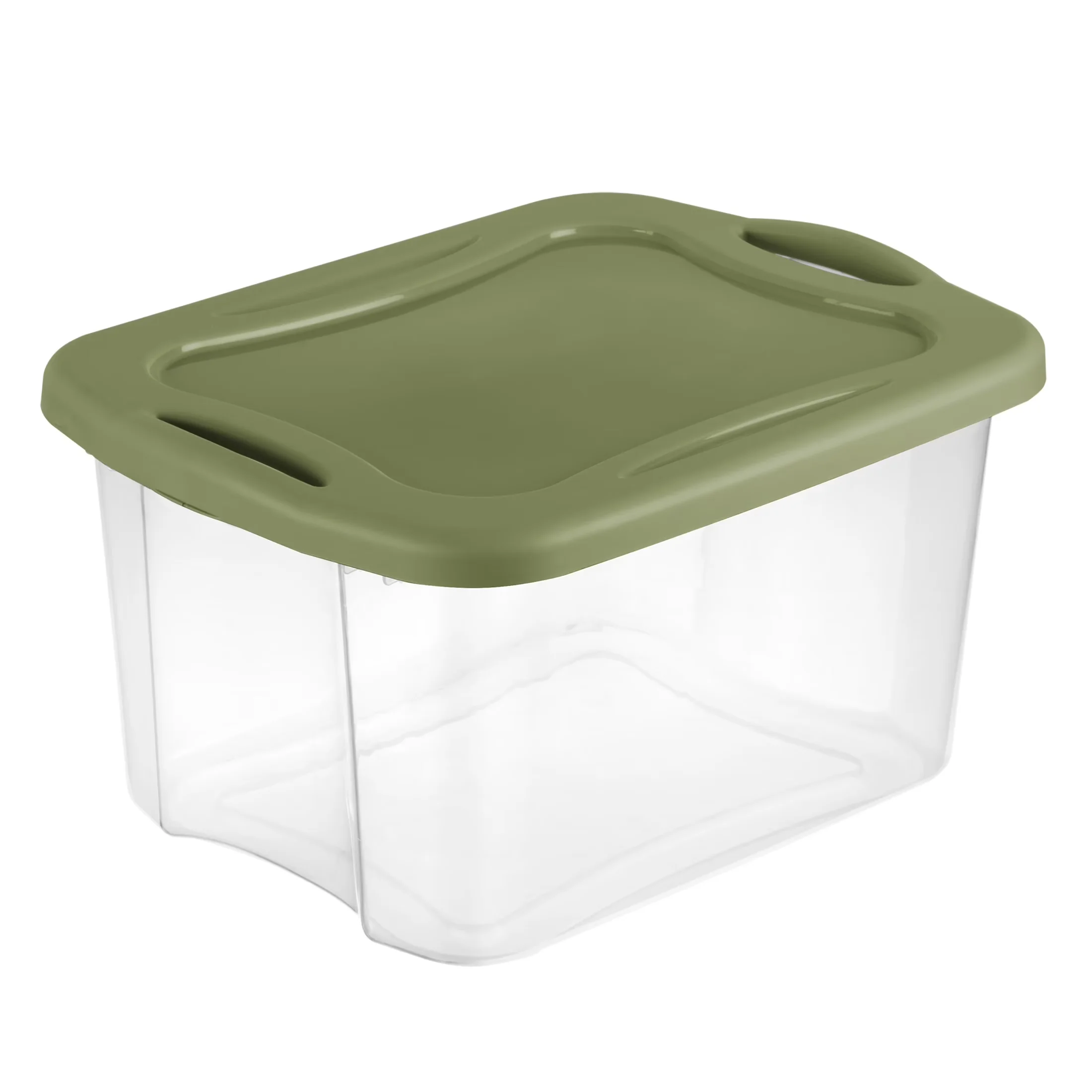 Essential Garage Storage Supply with Stackable, Carrying Handles - Plastic Green Model 329752