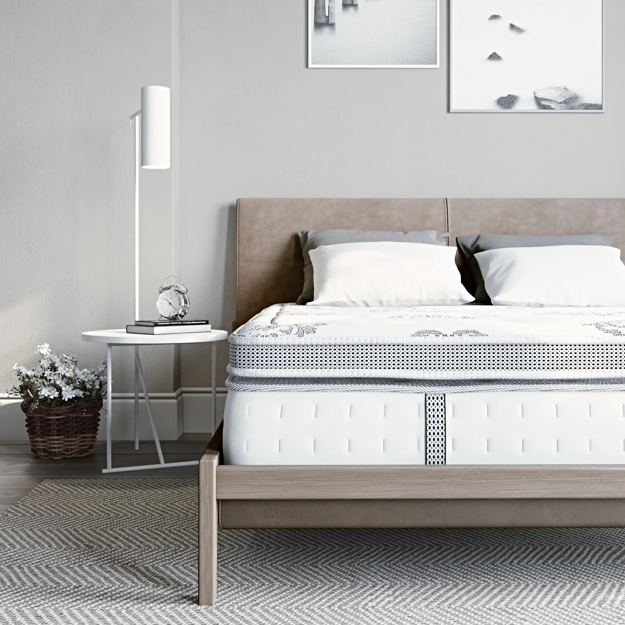 Versatile Mattresses Accessory with Mattress-In-A-Box, Size: Full - Gel Foam, Innerspring Model EFAAB9