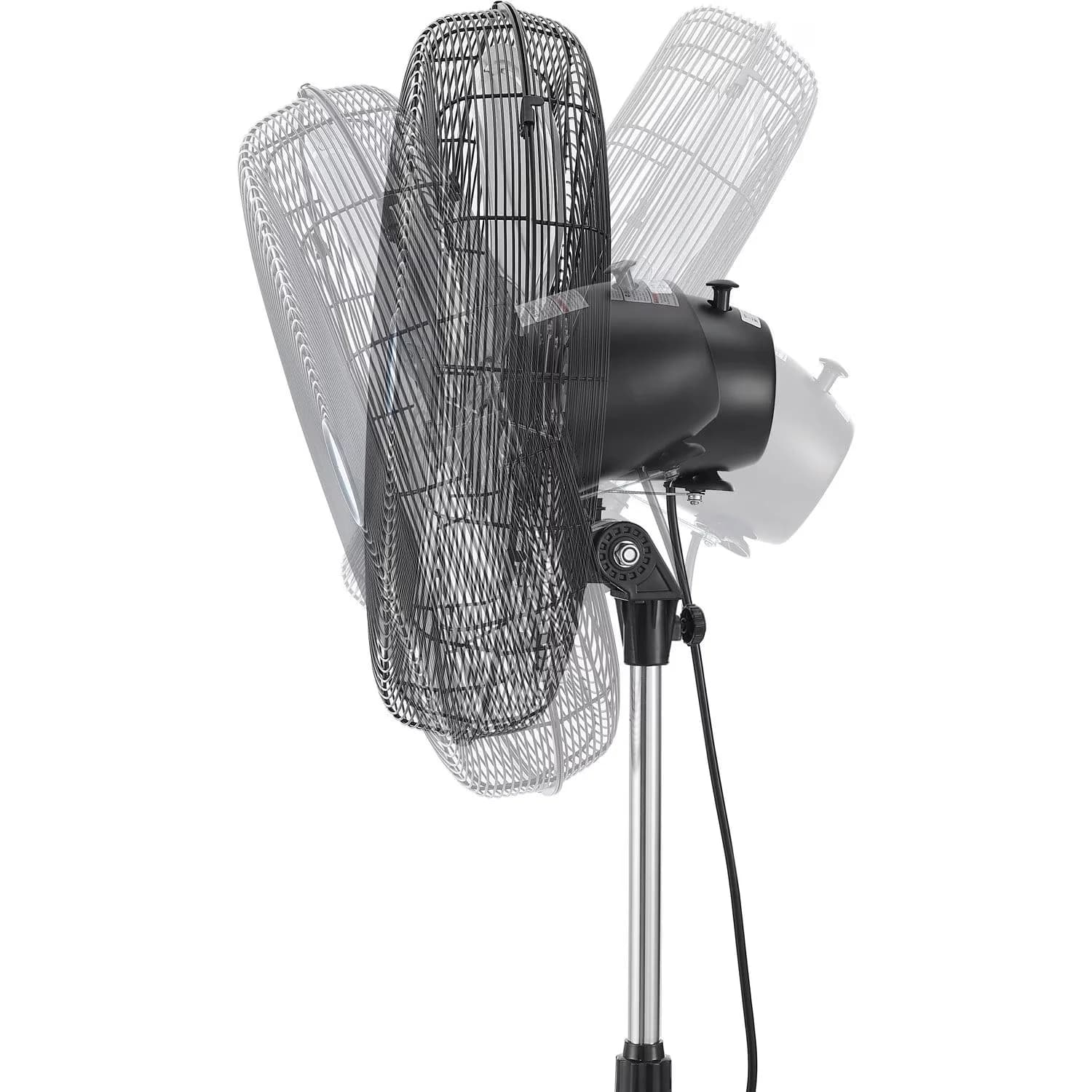 Stylish Fans In Cooling with Oscillating, 1/6 HP, 4550 CFM - Aluminum Silver Model 3CE841
