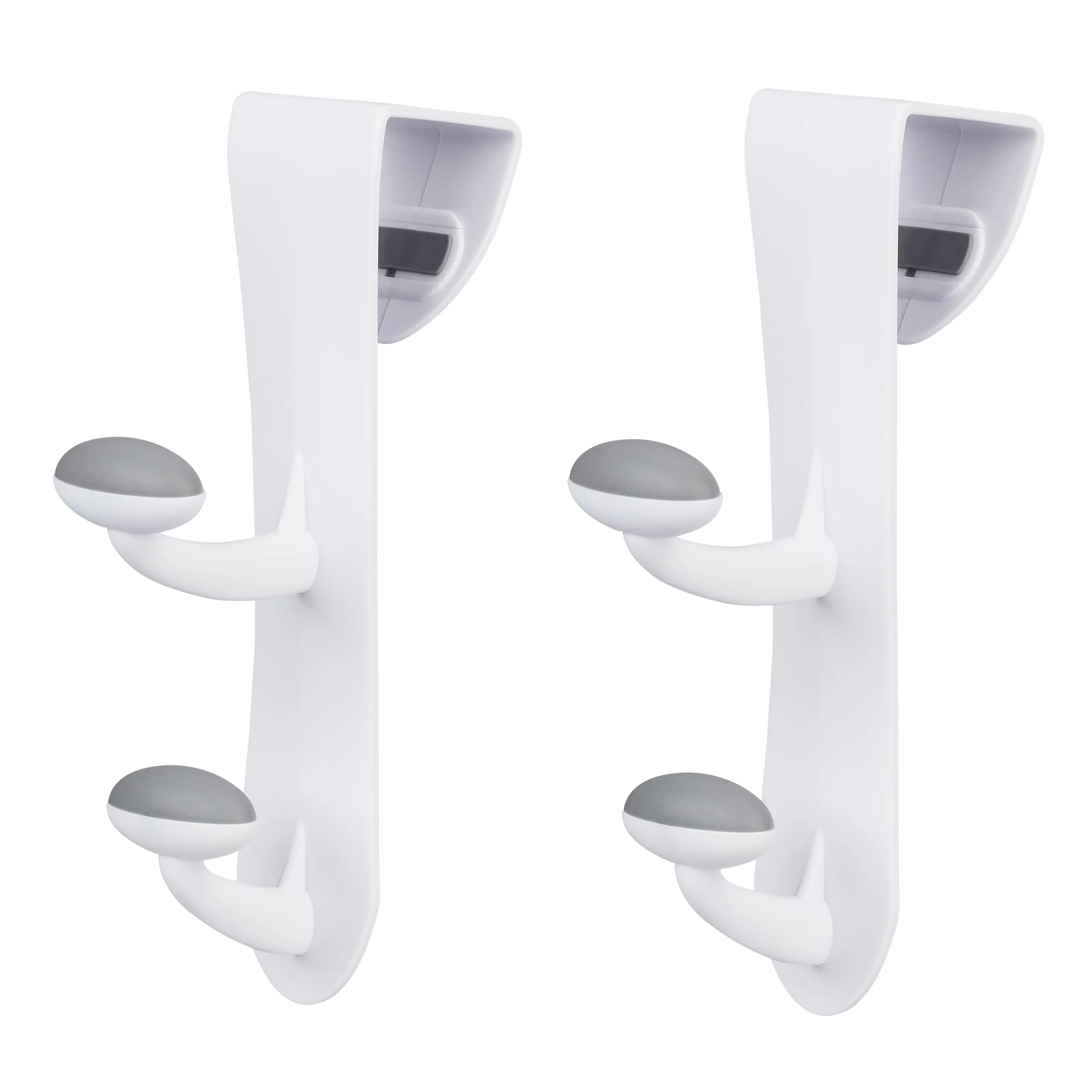 Quality Bathroom Renovation with Product dimensions: 1.5” x 4” x 7.12”, White Over the Door Rubber Grip Hooks, Mount... Model 4A3ED5