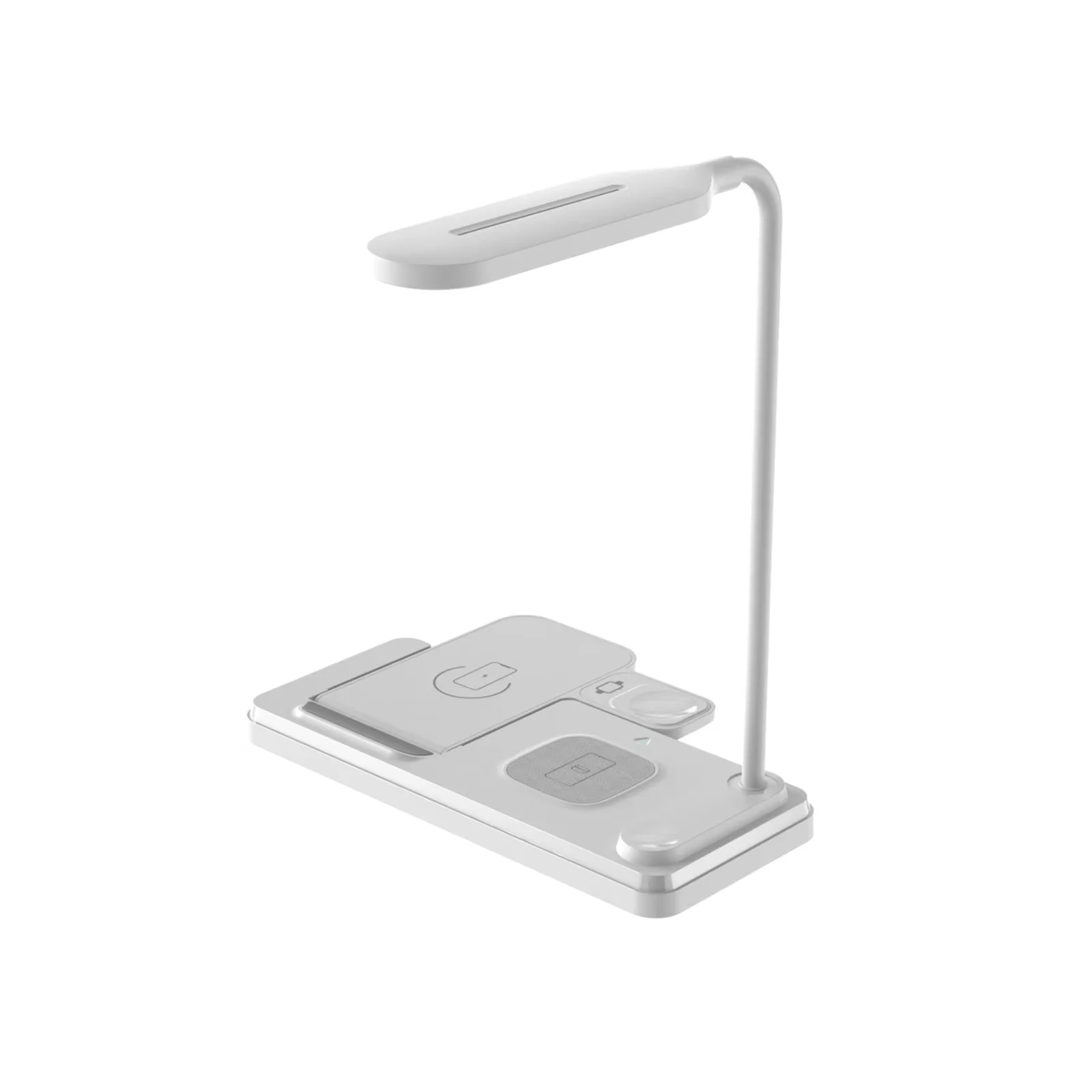 Lamp Set Modern with LED, 15W, 4-in-1 Wireless Charger Desk - Multicolor Model 0D1633