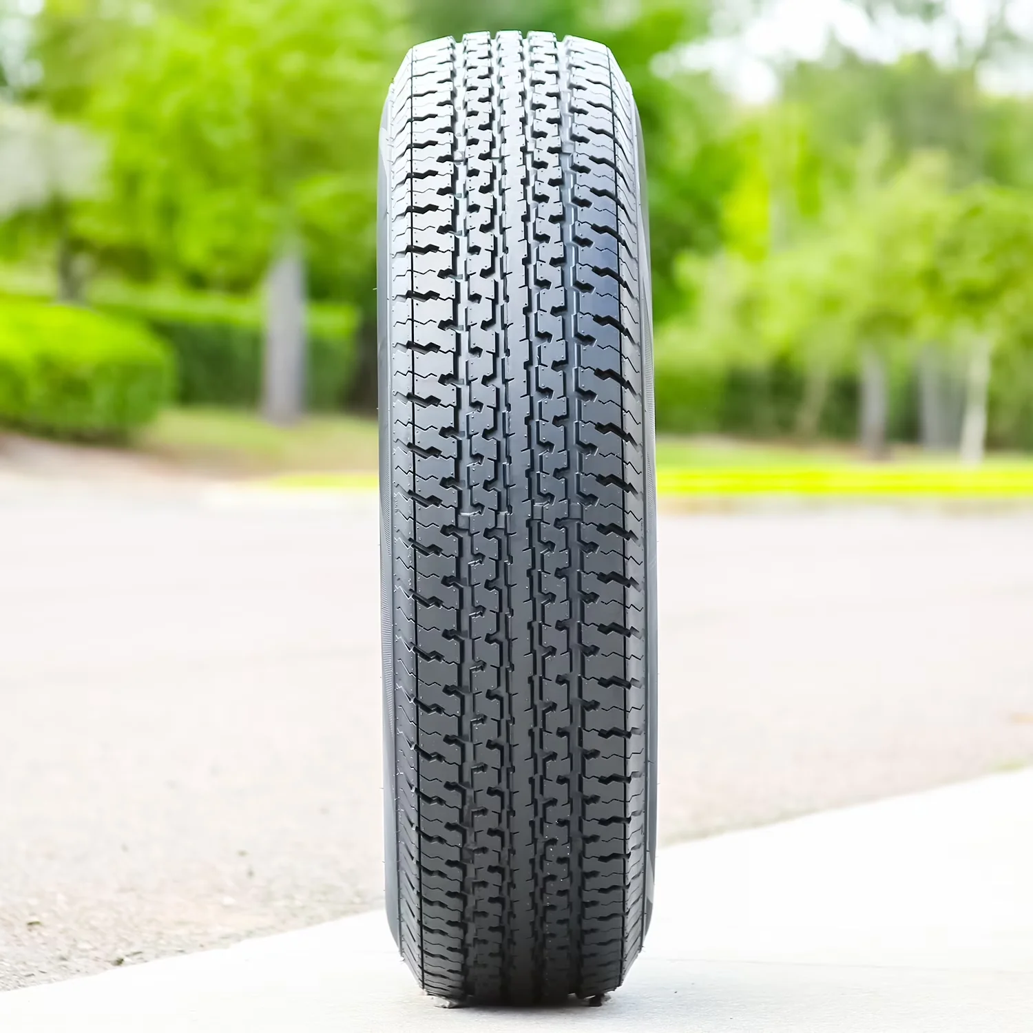 Efficient Trailer Tire with All-Weather, Wet Or Dry, Low Maintenance - ST205 Model 22CD97