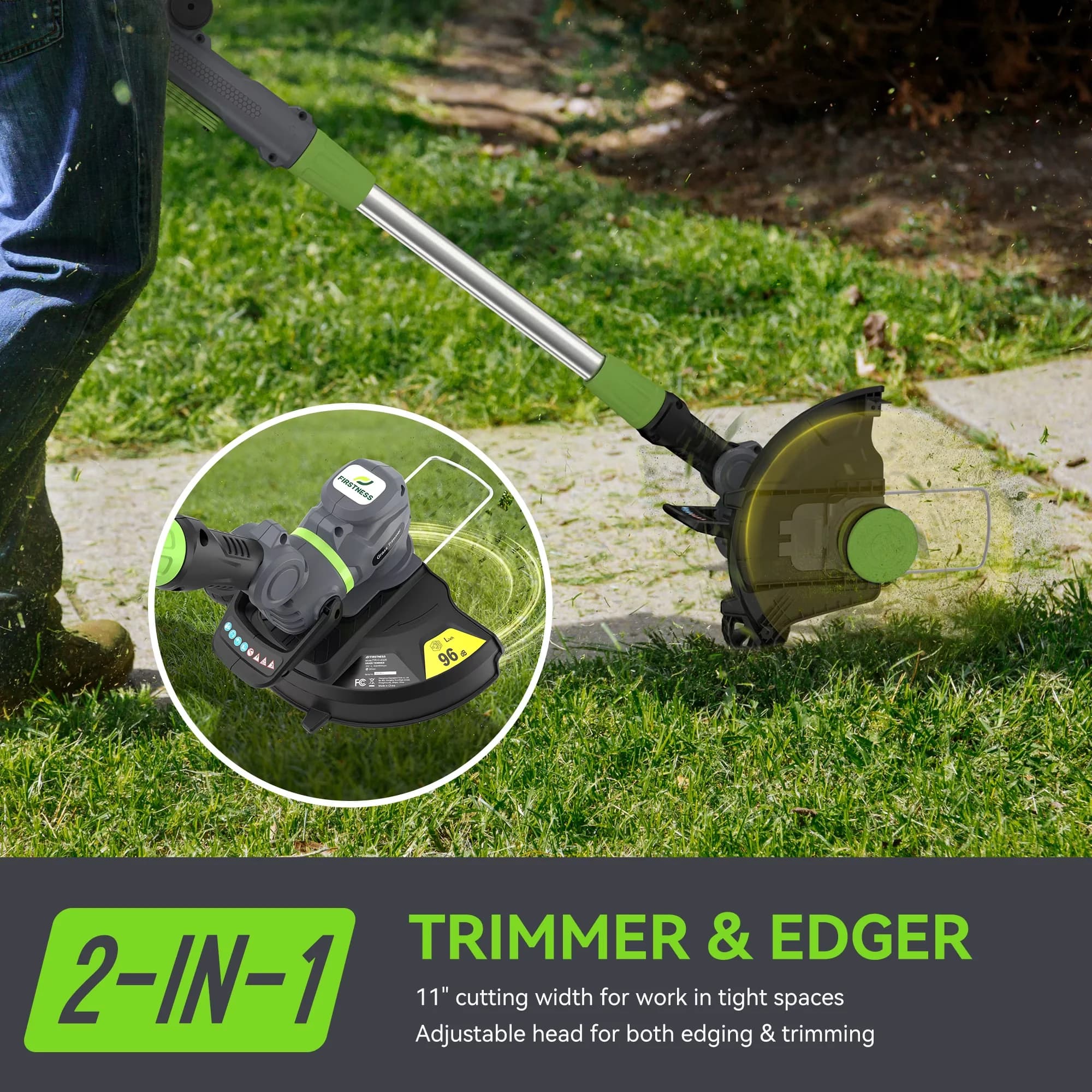 Versatile String Trimmer with Battery, 20V, Cordless for Garden - Long-Lasting Performance Model BE5CF4