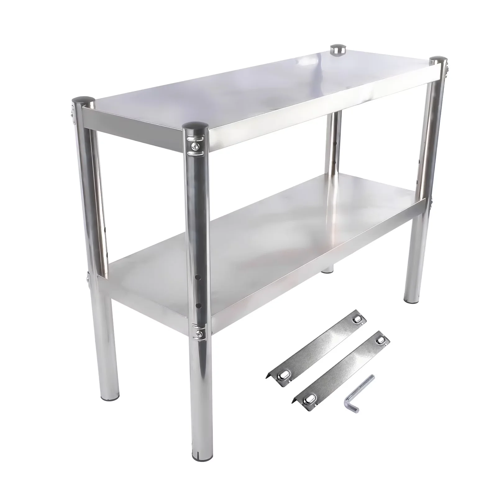 Toolstorage Versatile with Storage, Adjustable - Stainless Steel Silver for Kitchen, Garage Model 042B15