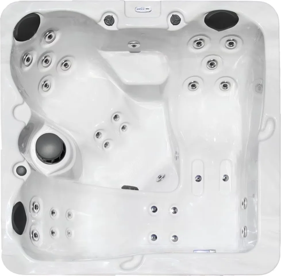 Versatile Hot Tub with Insulated, Ideal, 31 Therapy Jets and Digital Controls - Brown Model F2F39D