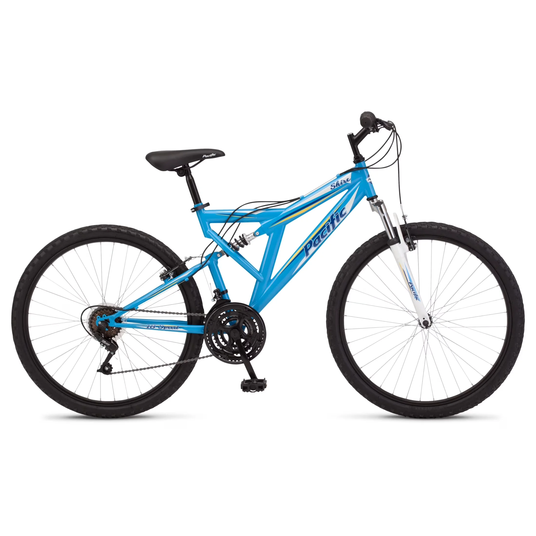 Stylish Mountain Bike with Adjustable Seat Height, 26-Inch Wheel - Blue Model E41F62