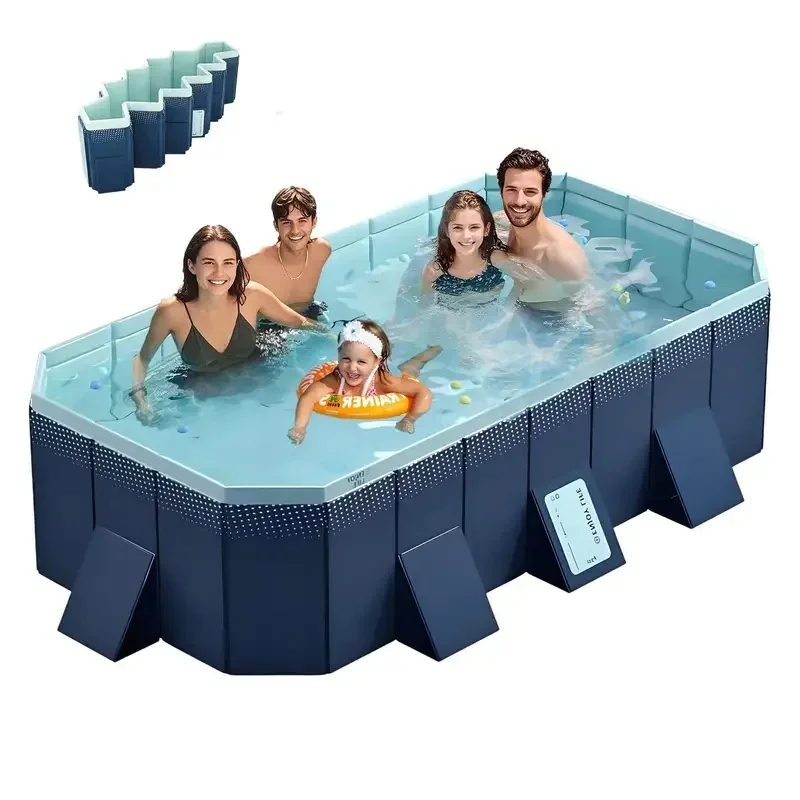 Inflatable Pool Modern with Puncture Proof, 1.8meters - Blue - Ergonomic Design Model 6EEC50