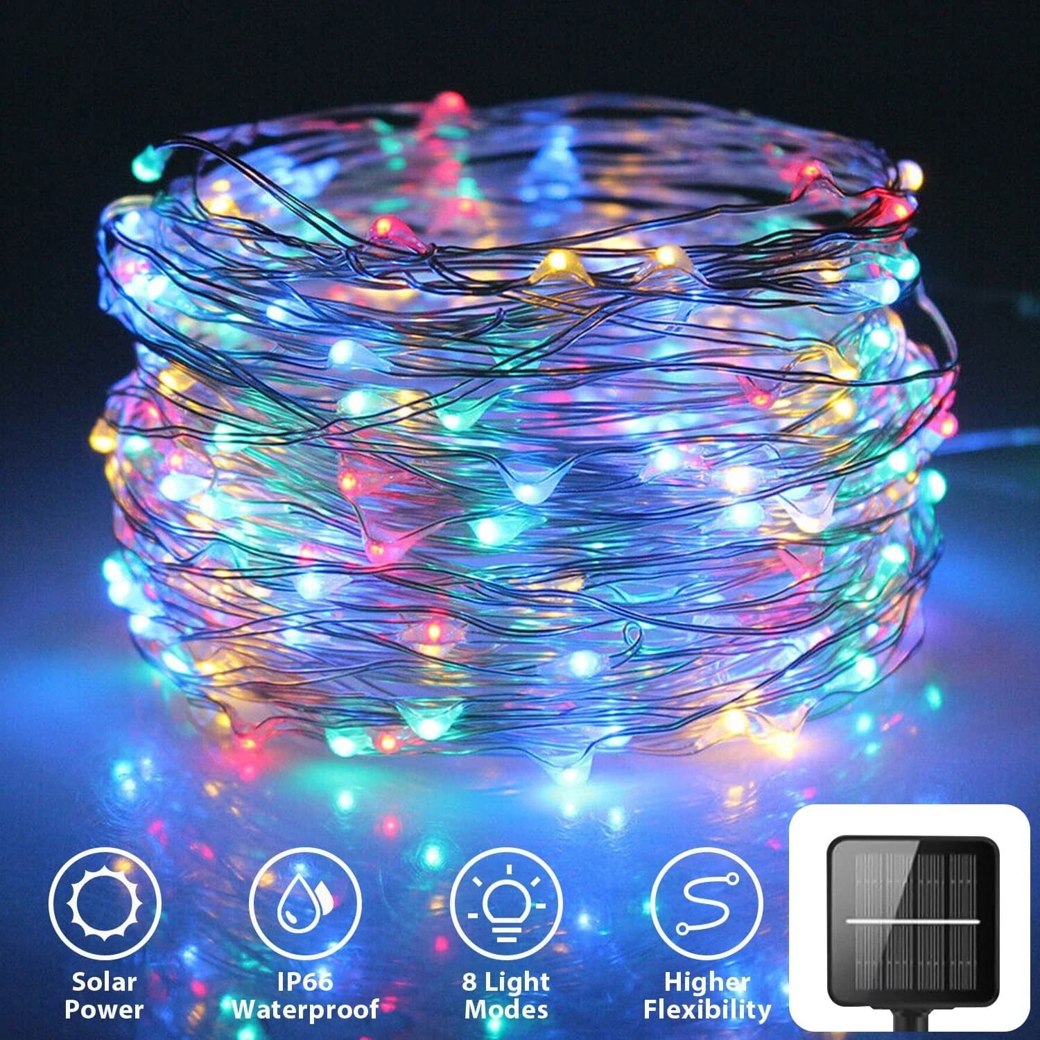 Versatile Novelty Light with LED, Solar, Useful for both indoor and outdoor use. - Multicolor Model 90EA8D