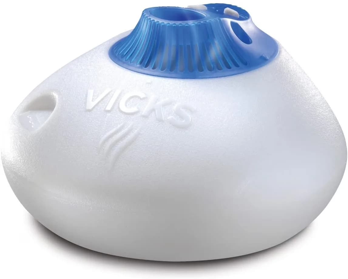 Modern Humidifier with Automatic Shut-Off, Auto shut-off, Warm Steam Vaporizer - Silver Model F4ECAF