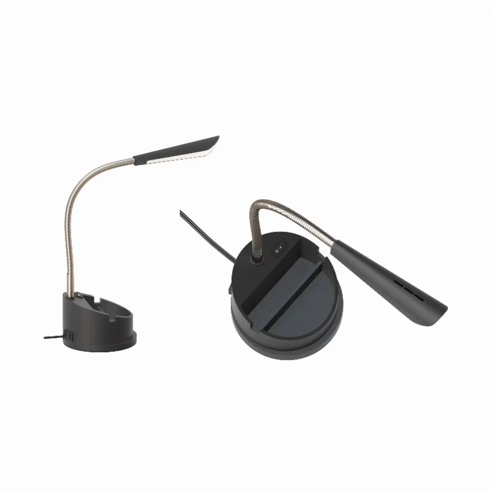 Sleek Lamp with LED, Modern, Led Desk Organizer With Ac Outlet - Plastic Model 2FBE07