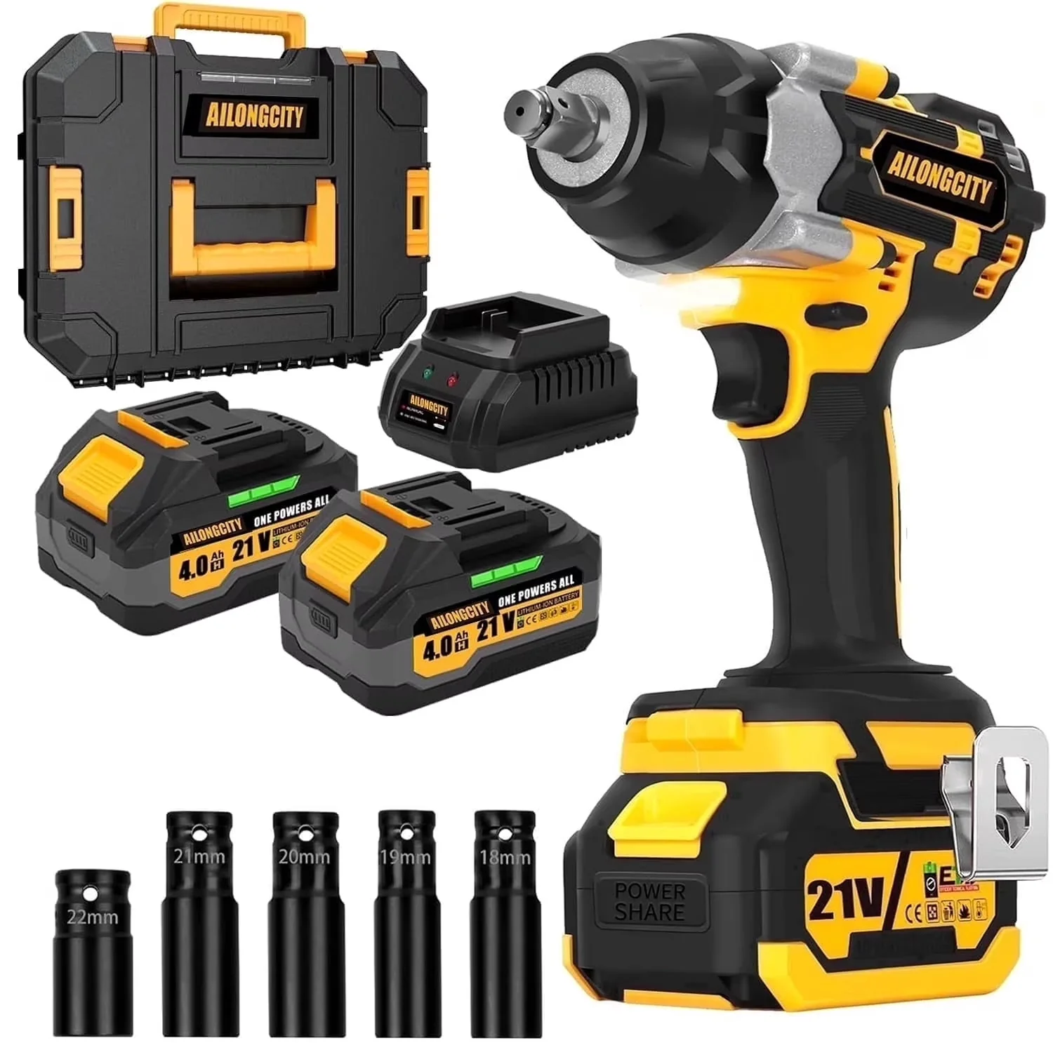 Compact Air Tools Compressor with Battery, Brushless Motor, Fast Charger - Model 9DA2F4