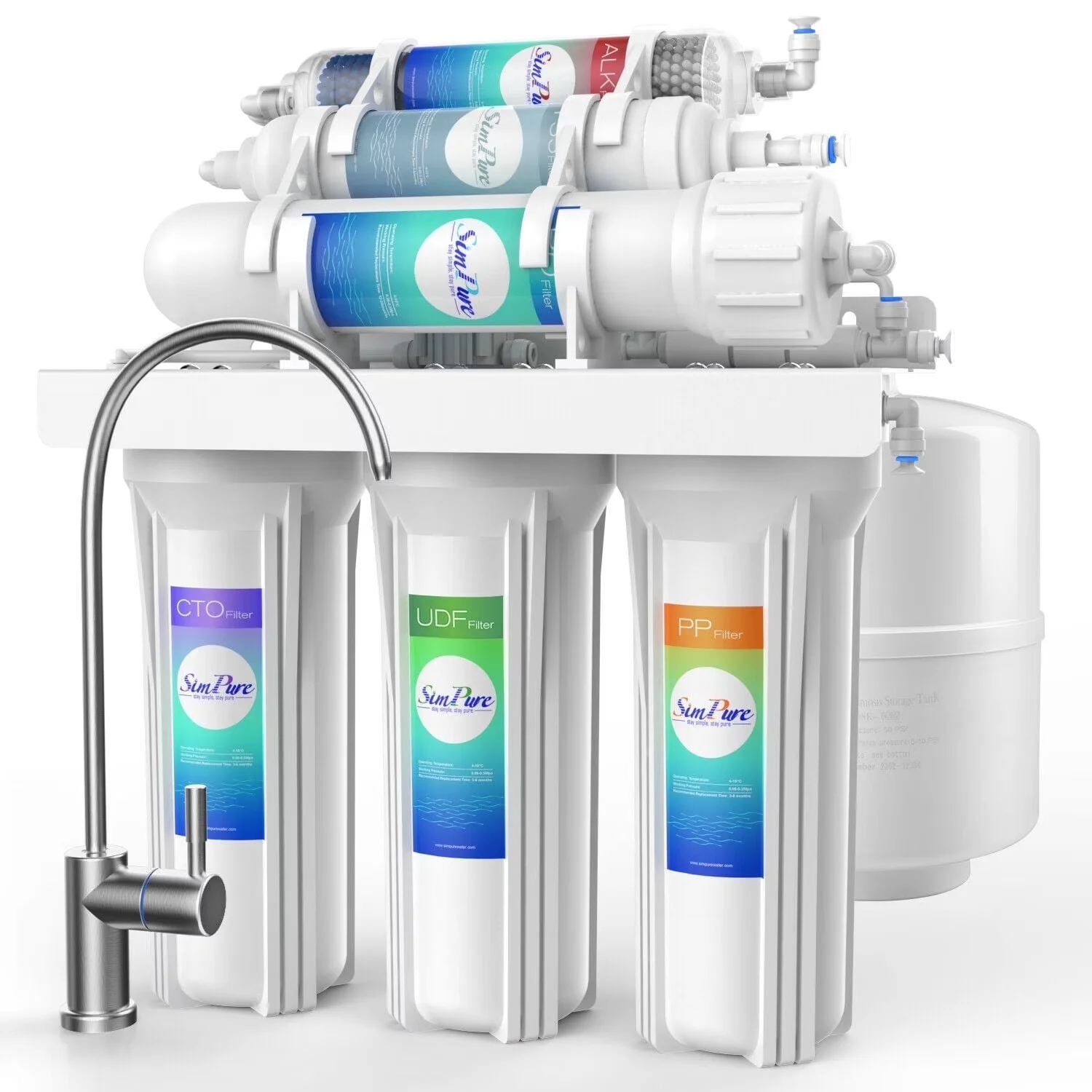 Water Filtration Premium with Multi Filter, Housing wrench x 1, 3.2 gallon pressure tank - Model 706917