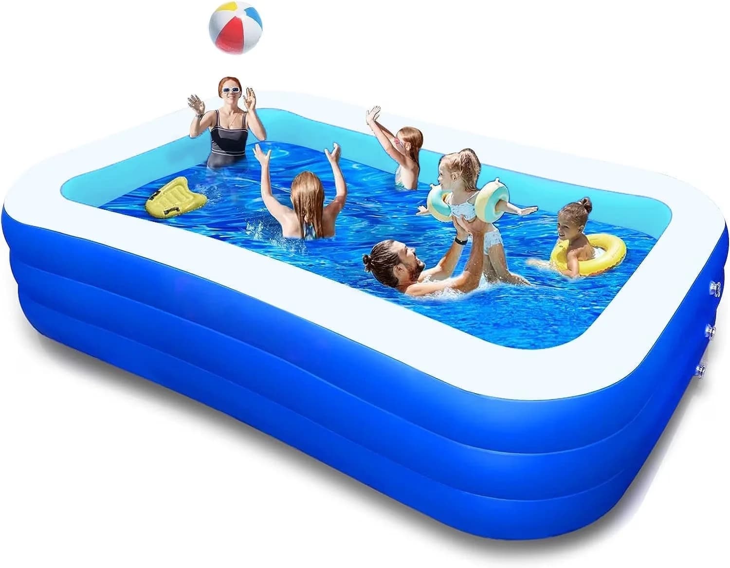 Quality Inflatable Pool with Puncture Proof - Blue LINK for Everyday Use Model C7A823