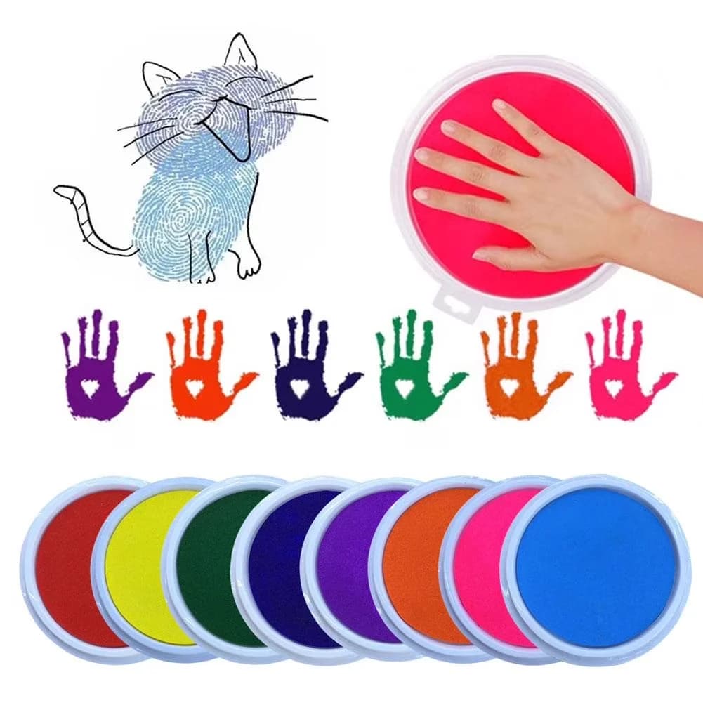 Modern Moving with Non-Toxic, Stamp Pad - Red Water-Based Paint, Abs - Commercial Quality Model 42784B