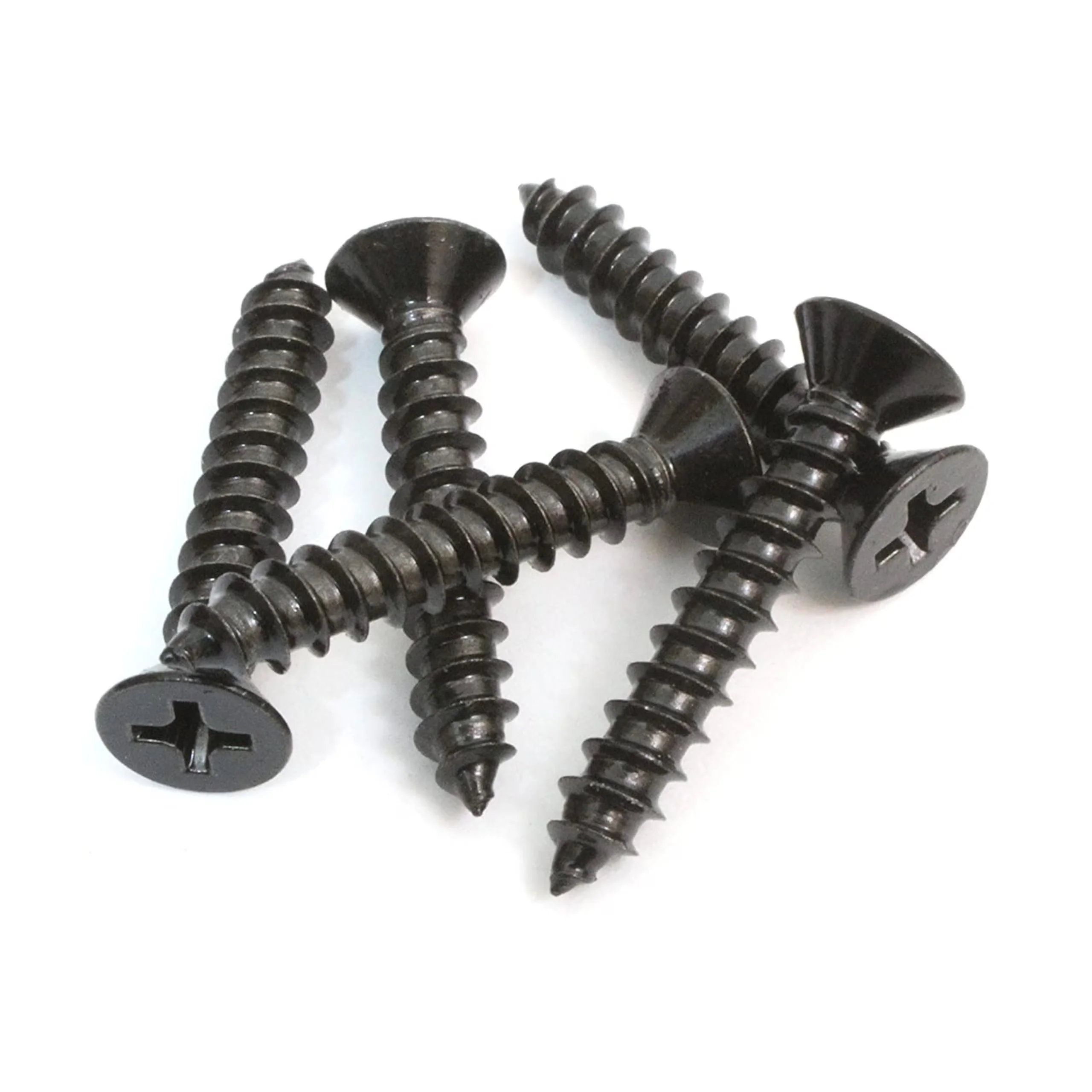Fastener Quality with Pack of 100, #8 x 1-1/2-Inch Wood Screws - Black Xylan Model E534C2