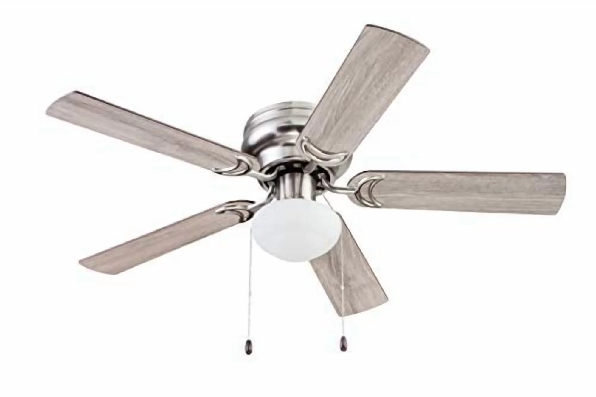 Professional Ceiling Fan with Reversible Blades, Nickel, 51585 Alvina - Silver Model E3FD41