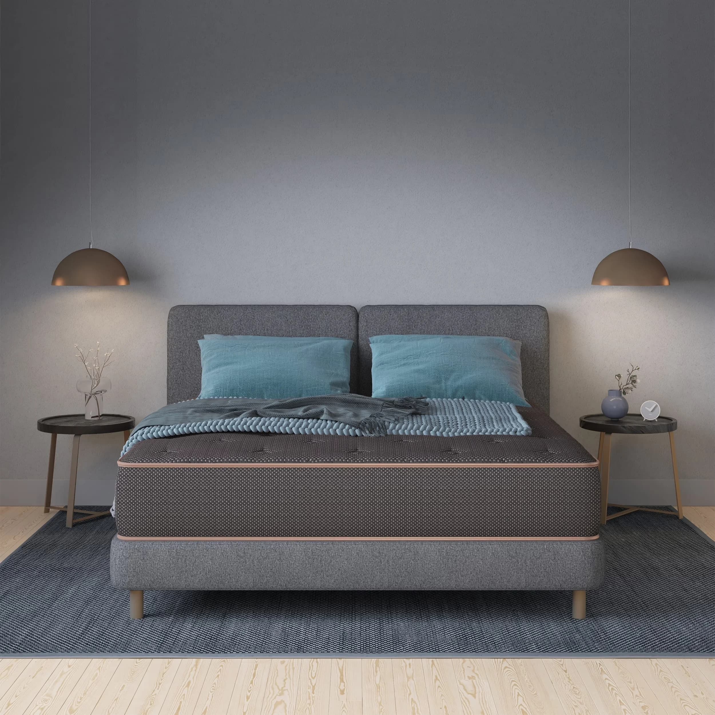 Efficient Mattresses Accessory with Core 11 in. Firm Hybrid Mattress - Gray Memory Foam Model 692090