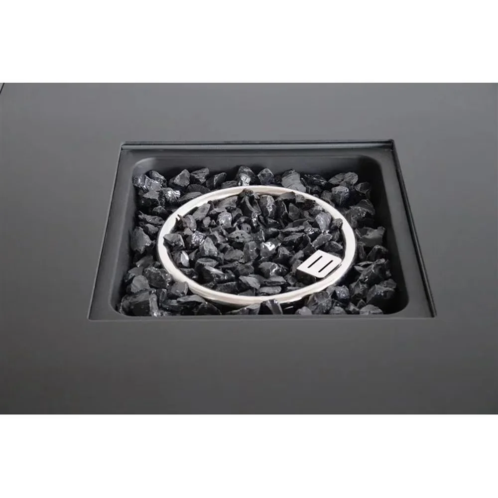 Essential Outdoor Heating with Adjustable Flame, Push button ignition system - Stainless Steel Gray Model E893EC